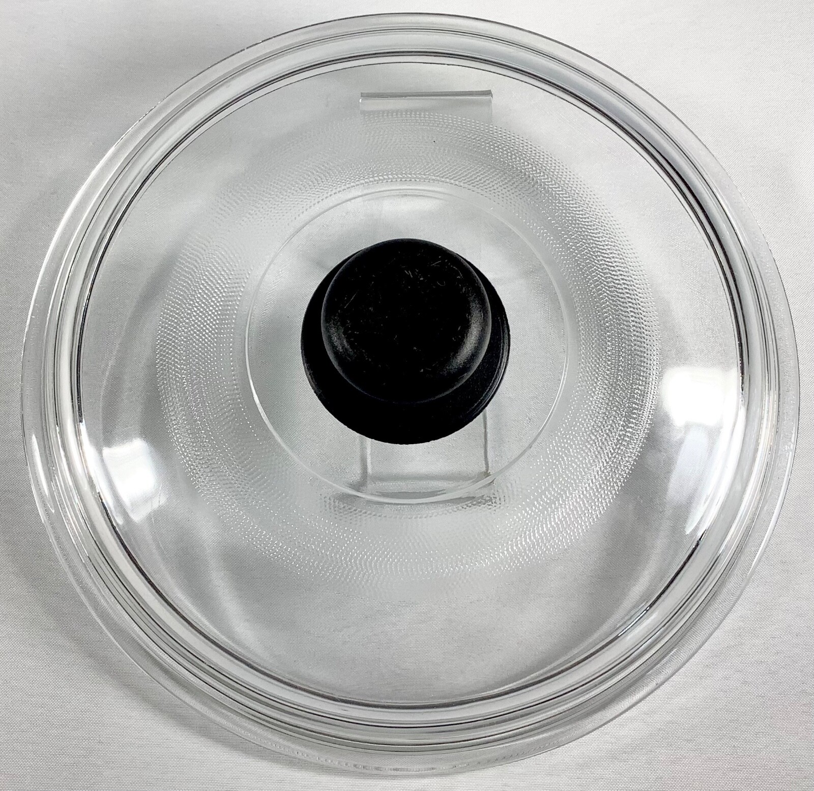MEXICO 14 Clear Glass Replacement Lid 10.75” Black Handle Knob Crock Pot GUC