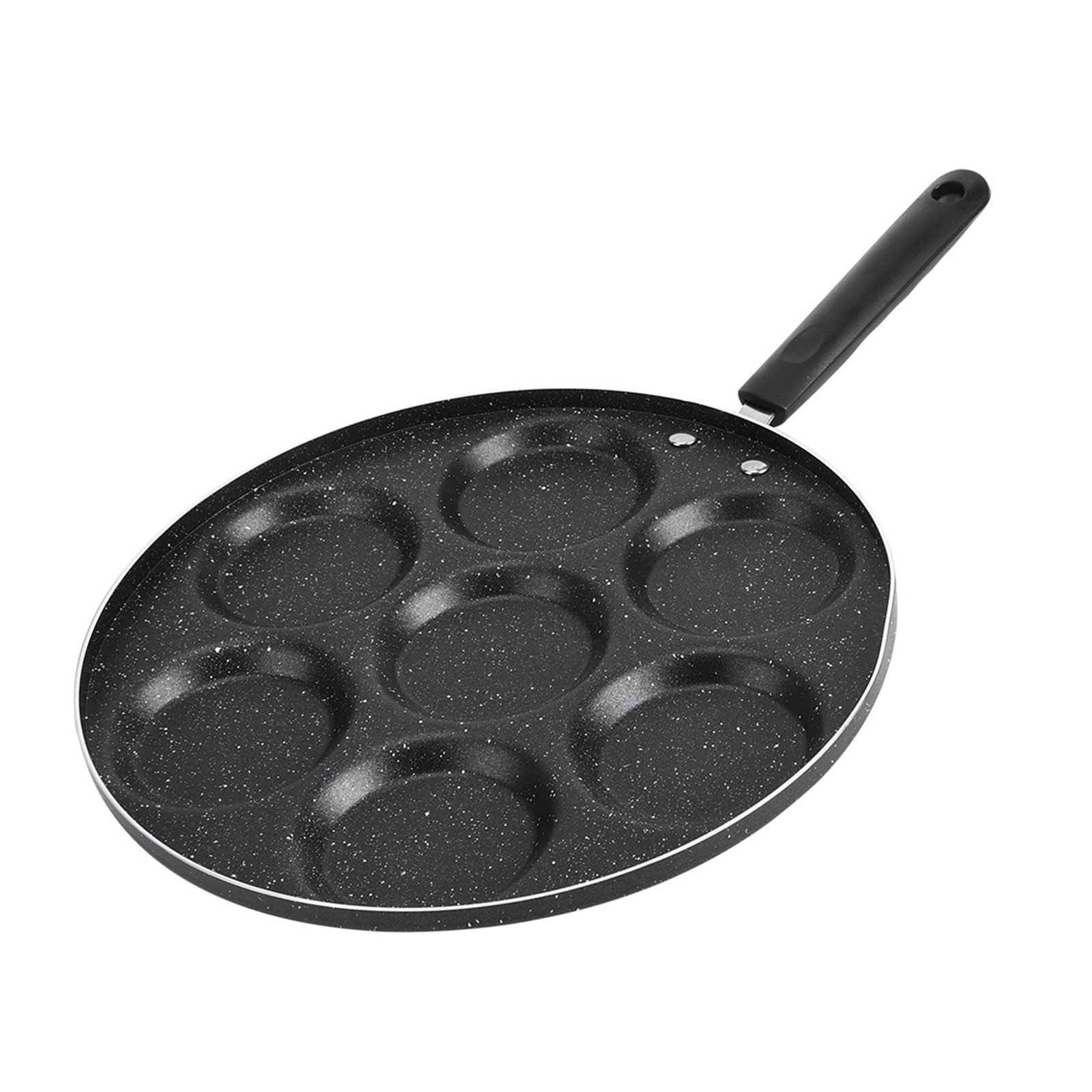 7-Hole Non Stick Cooking Pan For Fried Eggs Burger Mold Kitchen Supplies ZXS