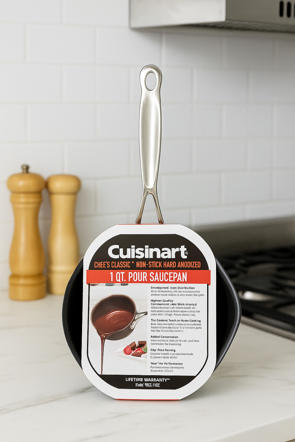 Cuisinart Chef’s Classic Non-Stick Hard Anodized 1-Qt. Pour Saucepan