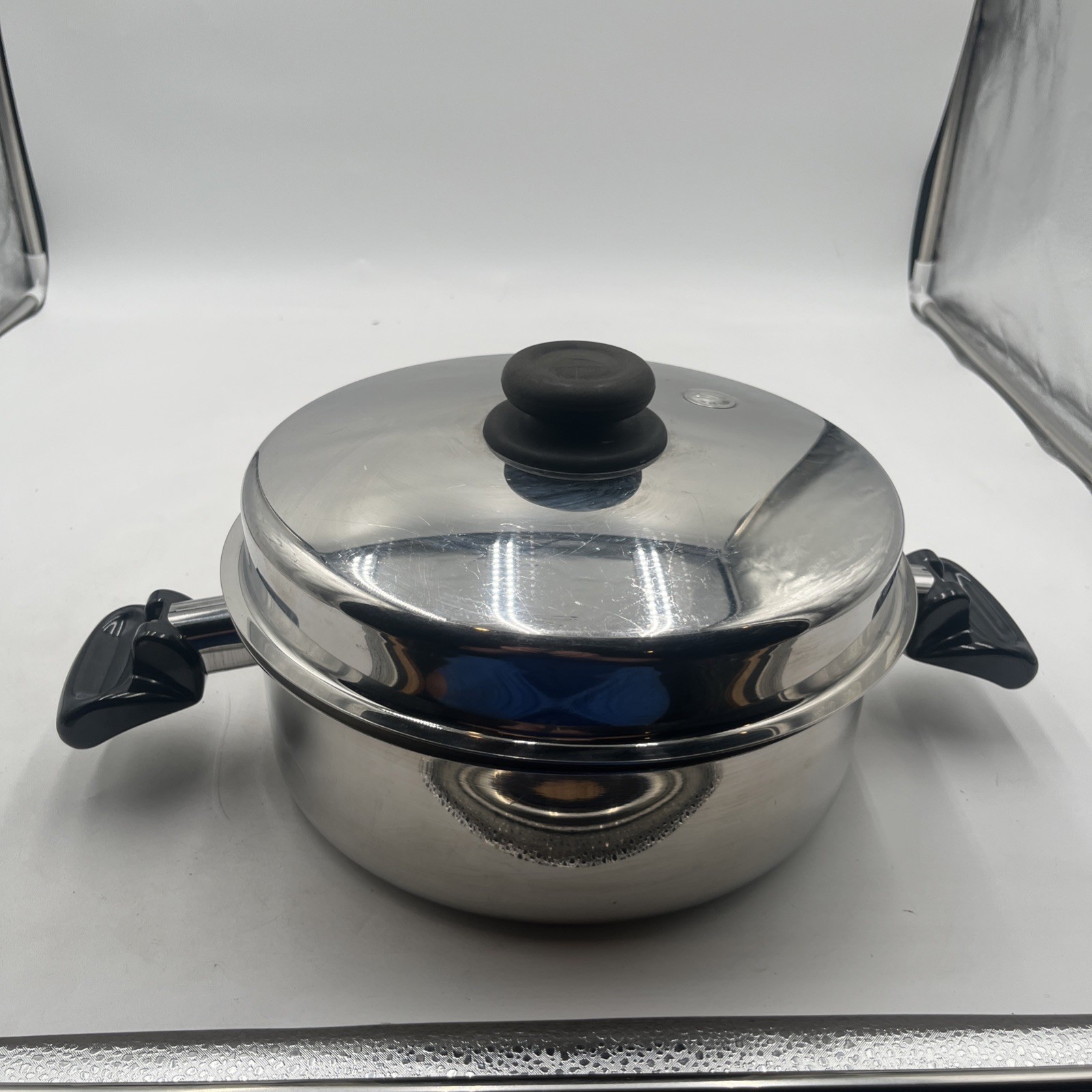 Saladmaster Utility Tray 10” W/ Steamer & Dome Lid Stainless Made in USA