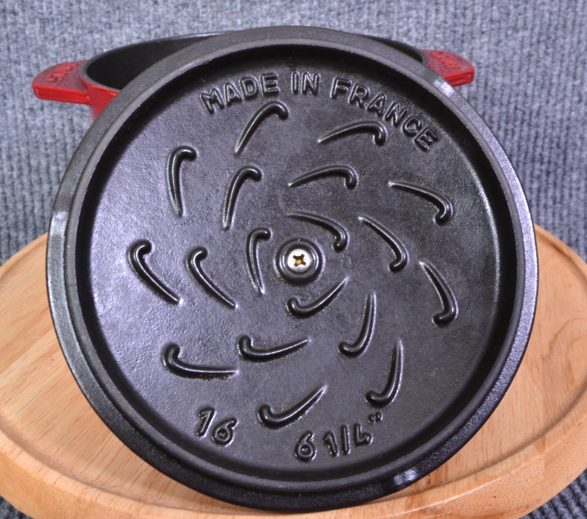 Staub Red La Cocotte de GOHAN 16cm Rice Pot Cooking 6 1/4″ France Cast Iron