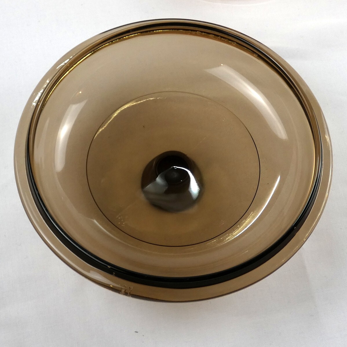 Corning Vision Amber Saucepan w Spout Glass 1 L w Pyrex Lid V-1-C USA