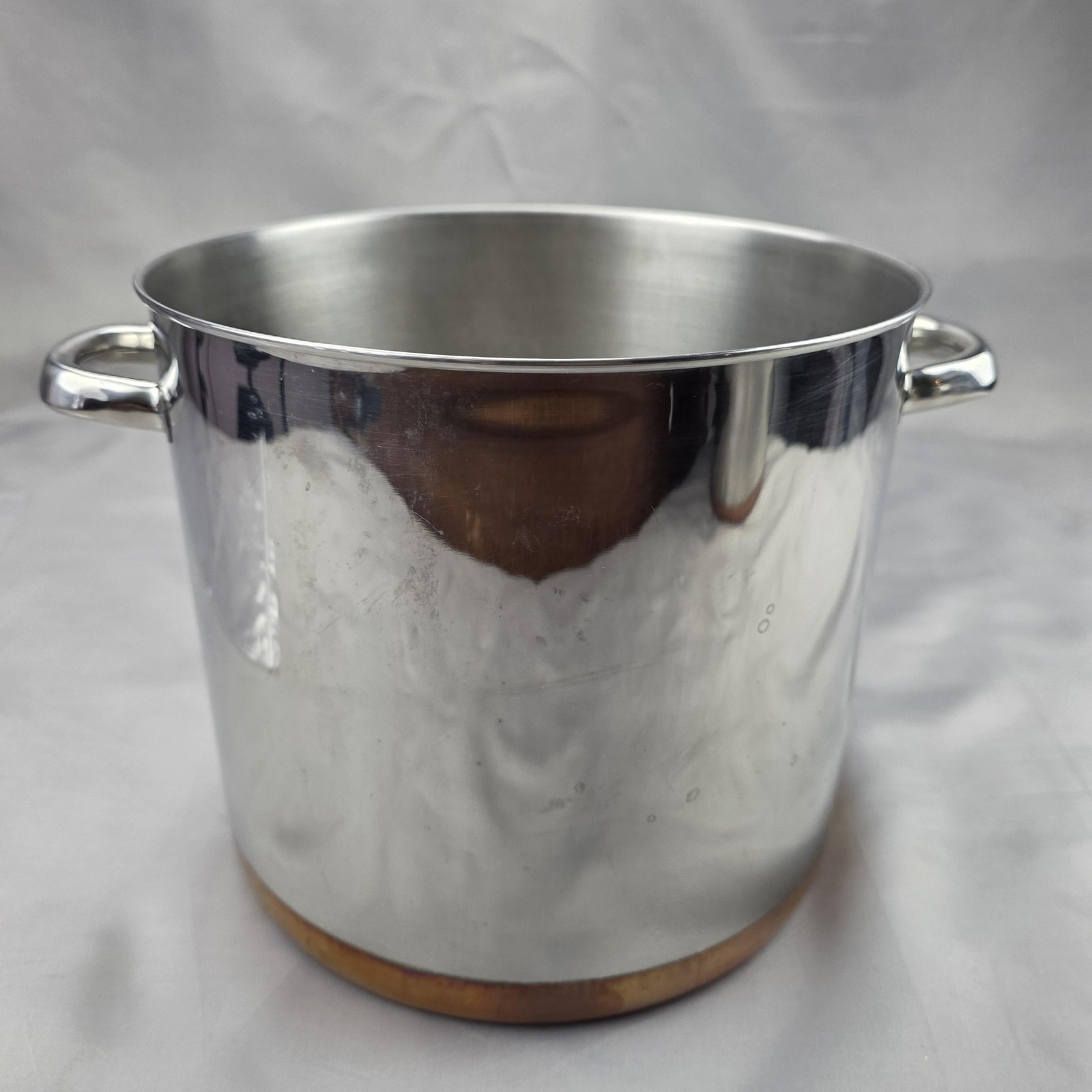 Revere Ware Stockpot 12 Qt 10 In Stainless Steel Copper Bottom Silver Cookware