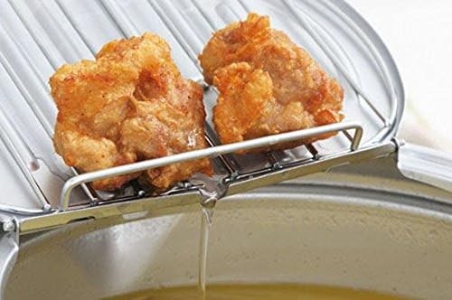 Made by Yoshikawa Japan Tempura pot with lid 20cm with thermometer SJ1024