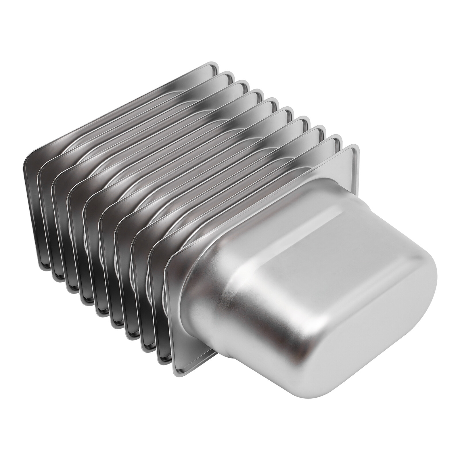 10 pcs Commercial Stainless Steel Steam Table Pan, Stainless Steel Pan, Catering