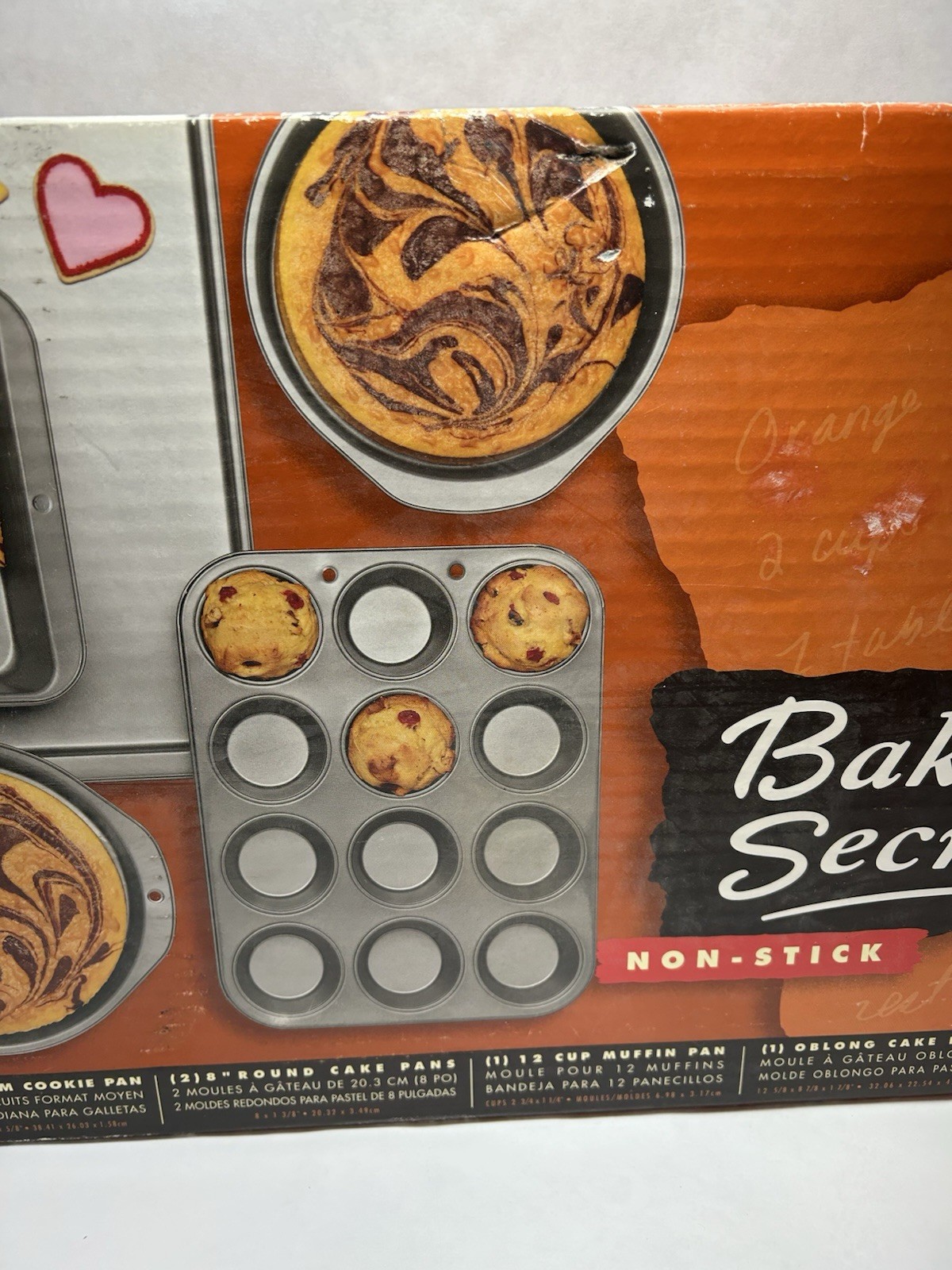 Vintage Bakers’s Secret Non-Stick 5 Pc Set 2001 Includes Cake-Cookie-Muffin Pans