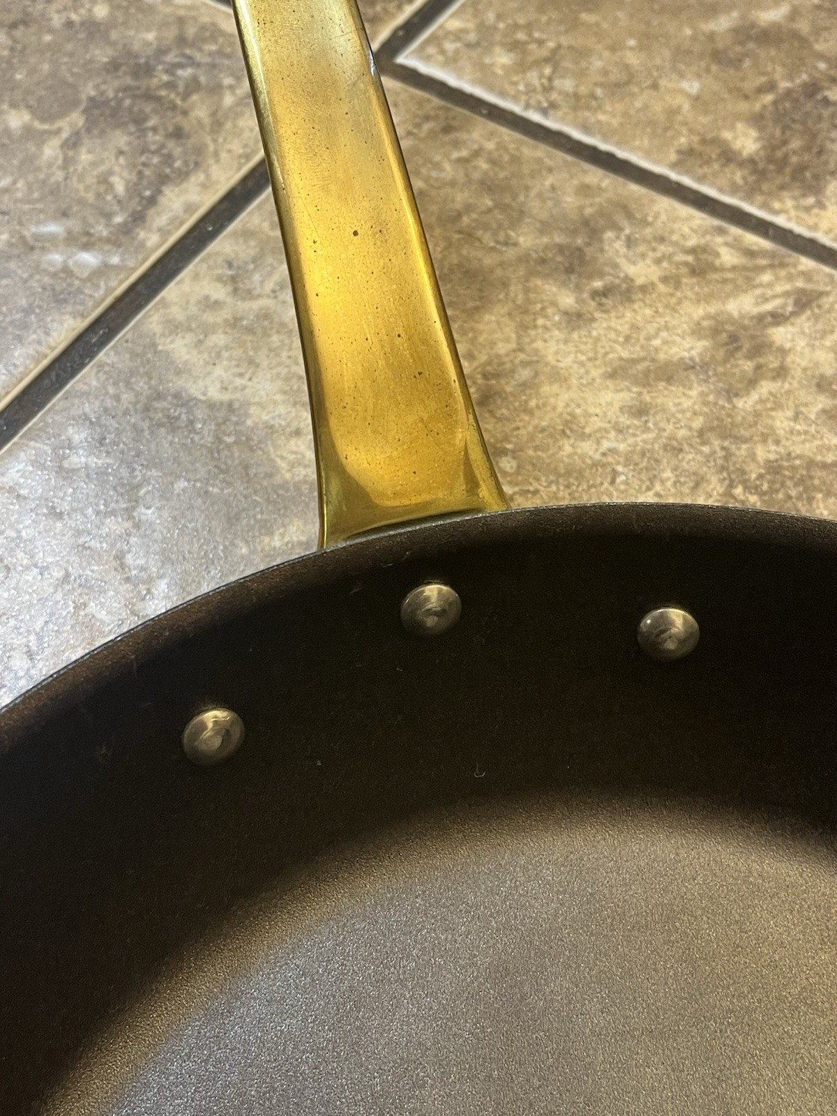 Made In Cookware X Tom Colicchio Carbon Steel Brass Handle Frying Pan 11 inch