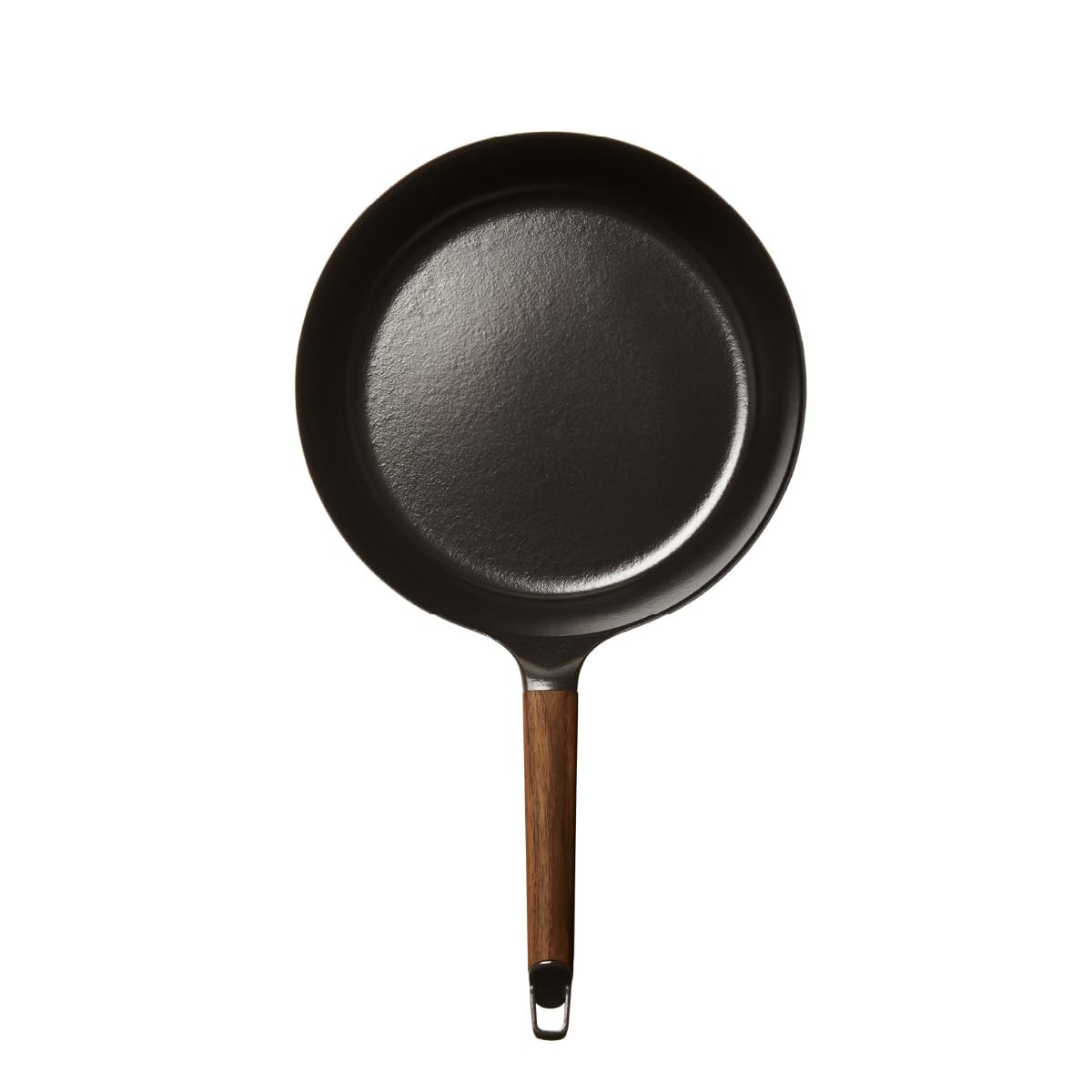 Vermicular Deep Frying Pan 28cm Cast Iron Enamel IH Gas Walnut Handle FP28D-WN