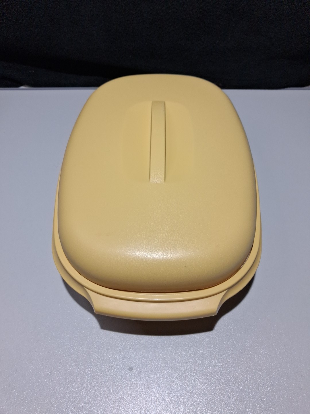 VTG Tupperware 1273-3 Vegetable-Rice Steamer 4 Piece Set Harvest Gold W/divider.