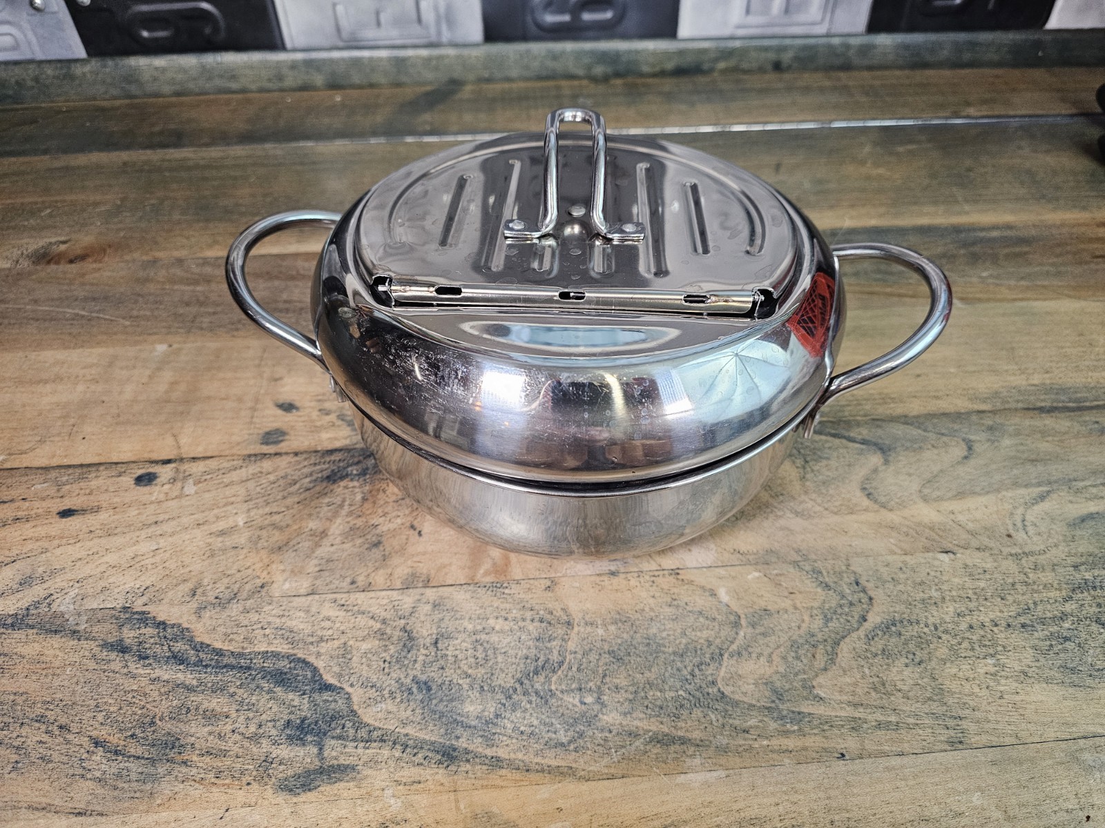 Japanese Deep Frying Pot + Lid – 304 Stainless – NO THERMOMETER