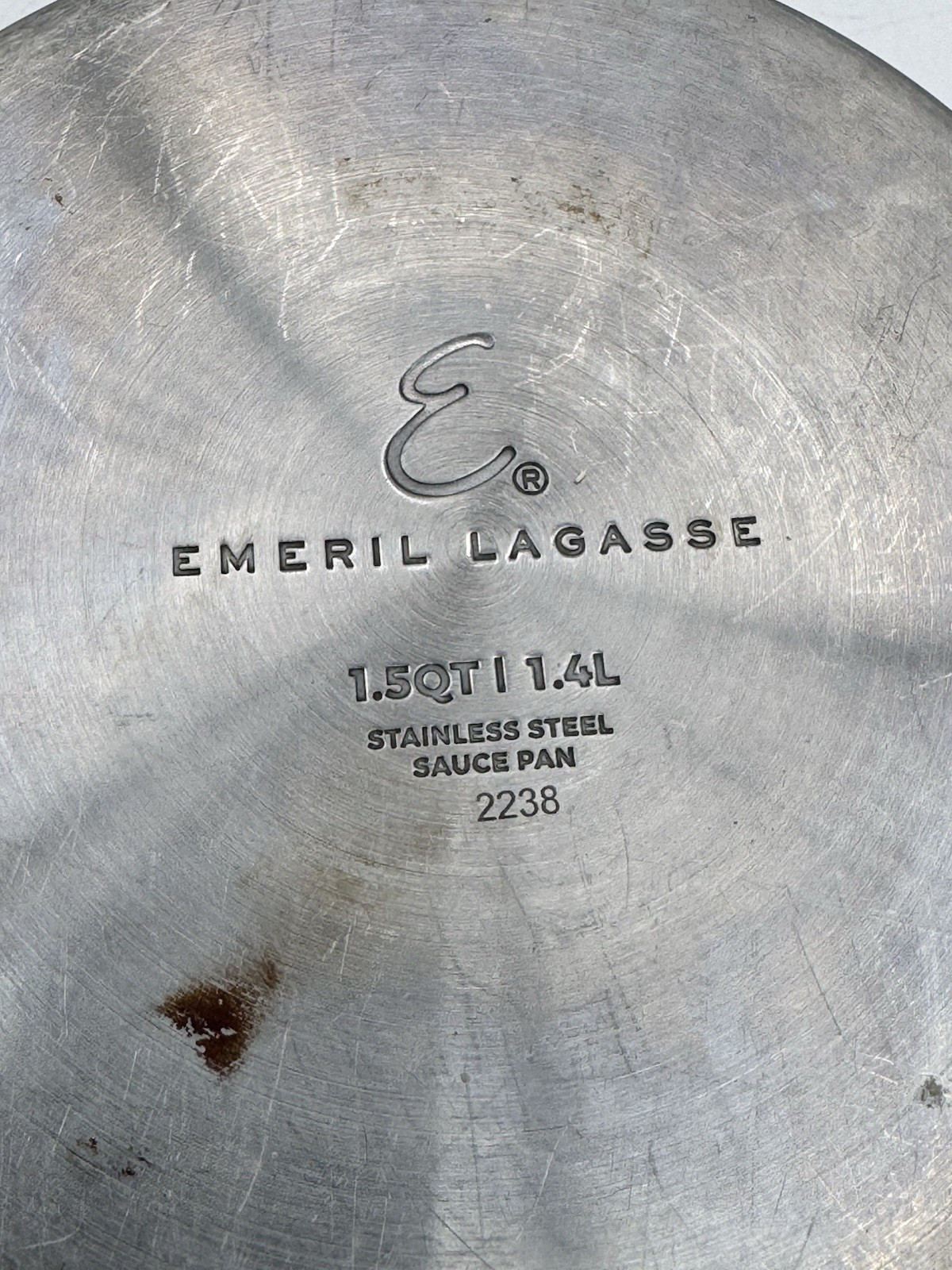 *Emeril Lagasse *1.5 Quart, 1.4 Liter Sauce Pan With Glass Lid *Stainless #2238