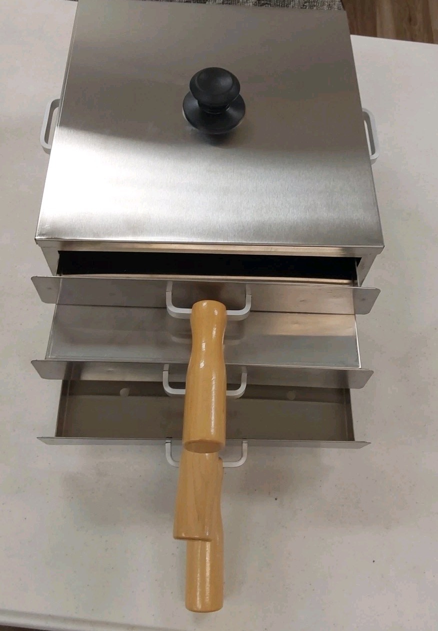 Rice Noodle Roll Steamer Machine – 2 Layers 3 Trays + Accessories