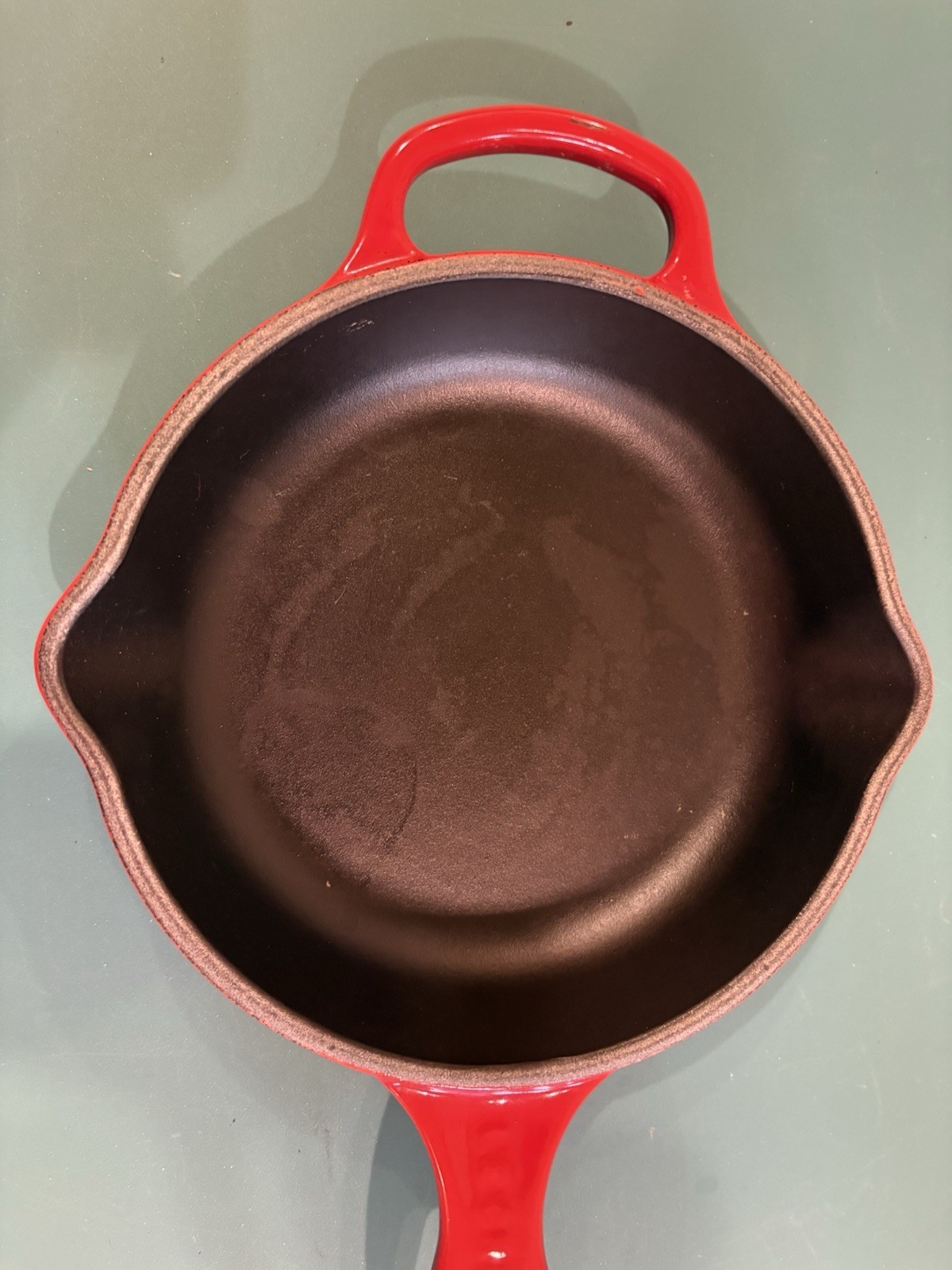 Vintage Le Creuset 6.5″ Red Enameled Cast Iron Small Fry Pan Skillet