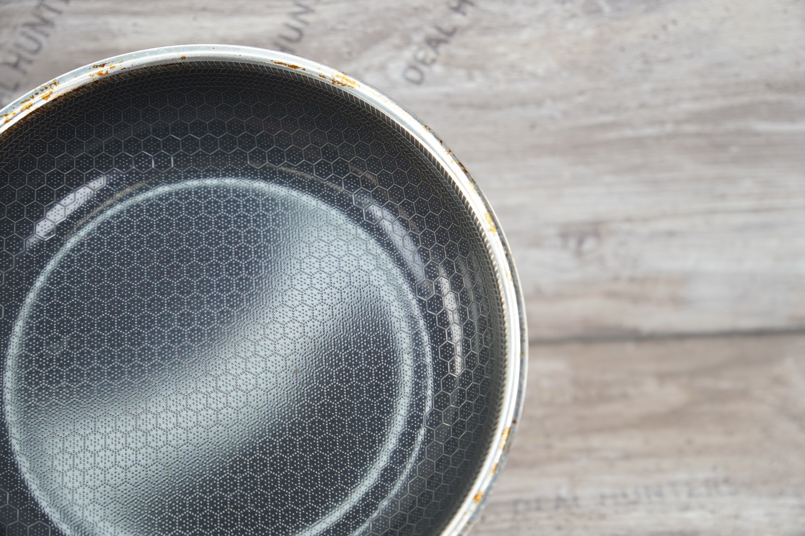 Genuine HexClad 8″ Hybrid Frying Pan Stainless/Nonstick Induction Safe – NO LID
