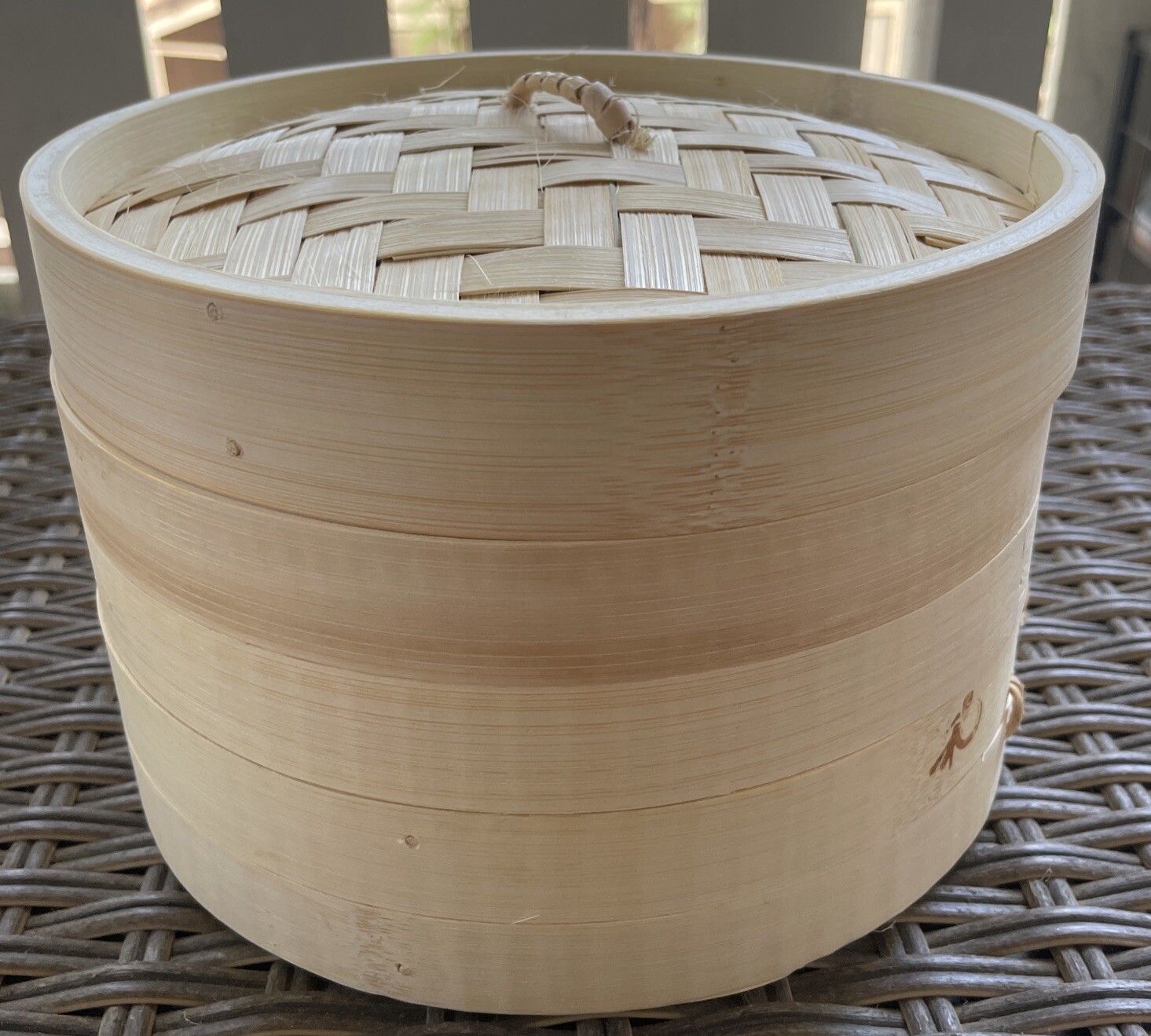 YUHO Asian Kitchen 8 Inch Bamboo Steamer Basket, Individually Box, 2 Tiers & Lid