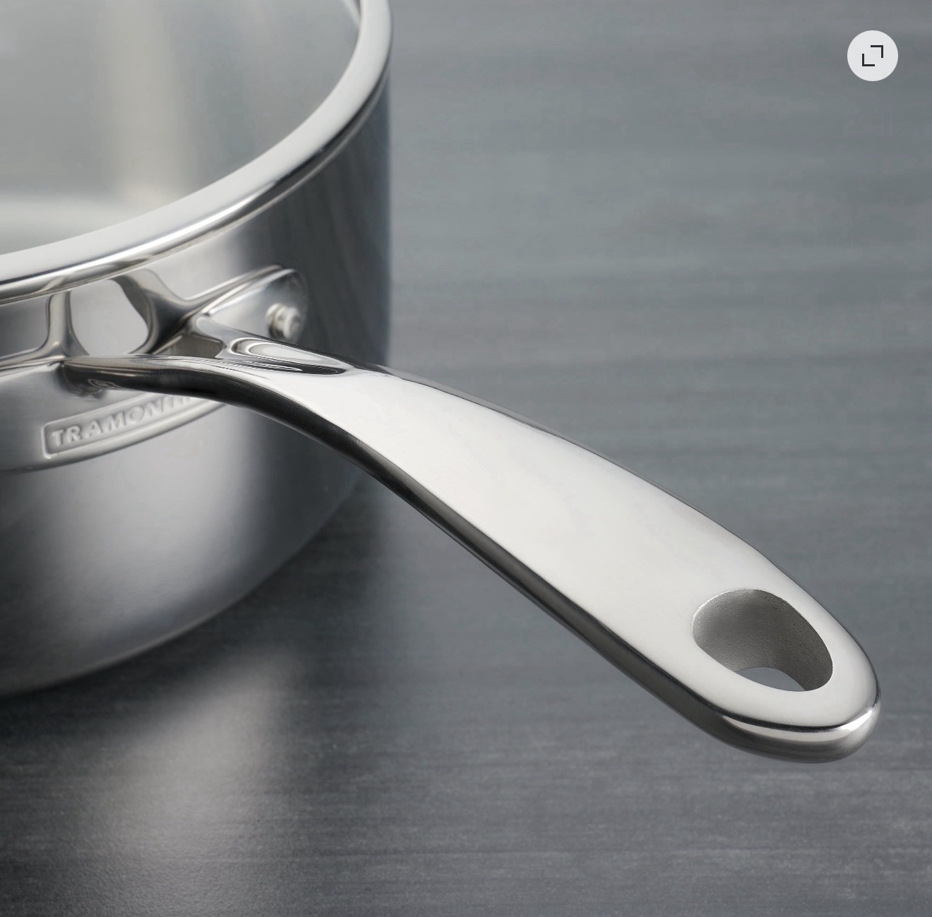 New Tramontina Clad 2 QT Covered Stainless Steel Sauce Pot