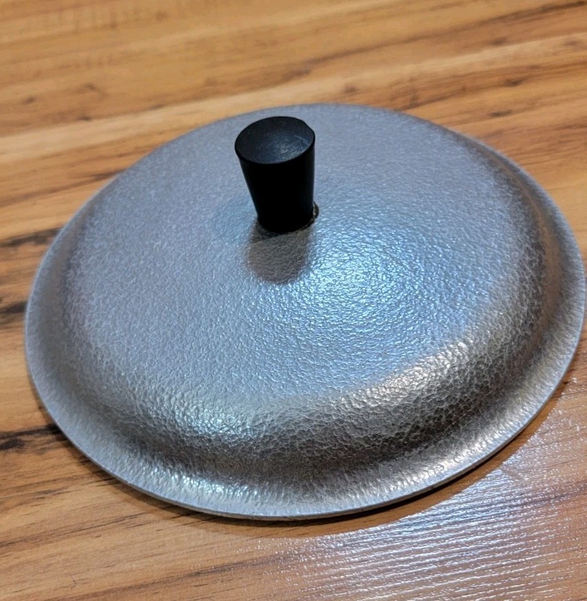 Vintage Hammered Aluminum 7 3/8″ POT LID (Lid only) Guardian Club