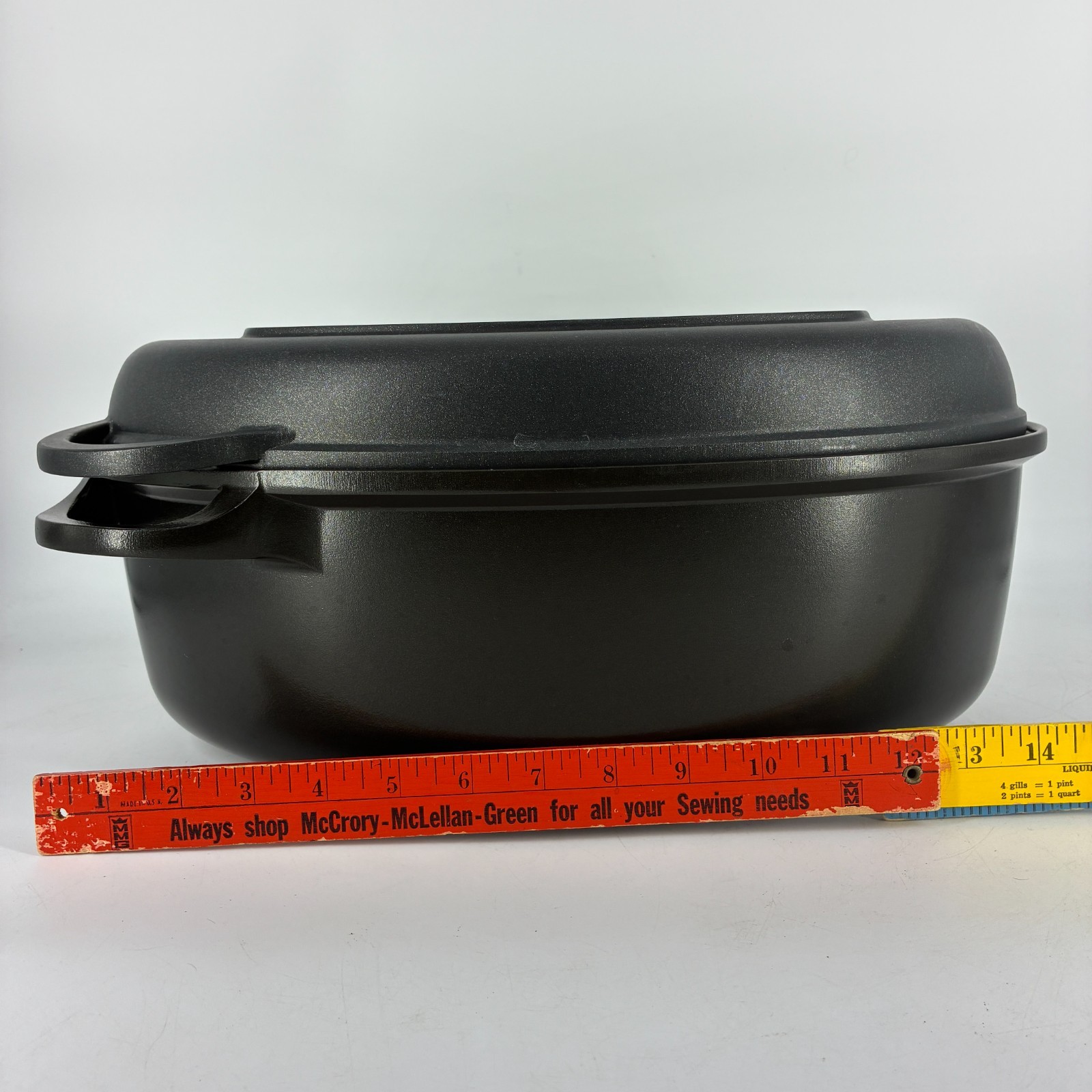 Berndes Oval Roaster Dutch Oven 15 Inch Black Cast Aluminum Made in Germany