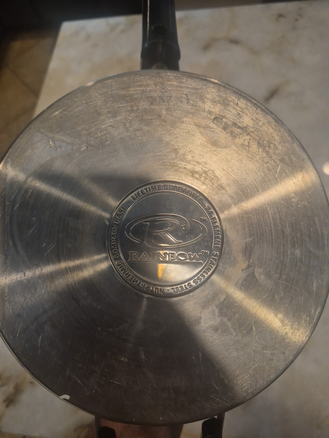 Rainbow Stainless Steel Nutri-thermic Compact Base 10″ Saute Pan W/ Lid