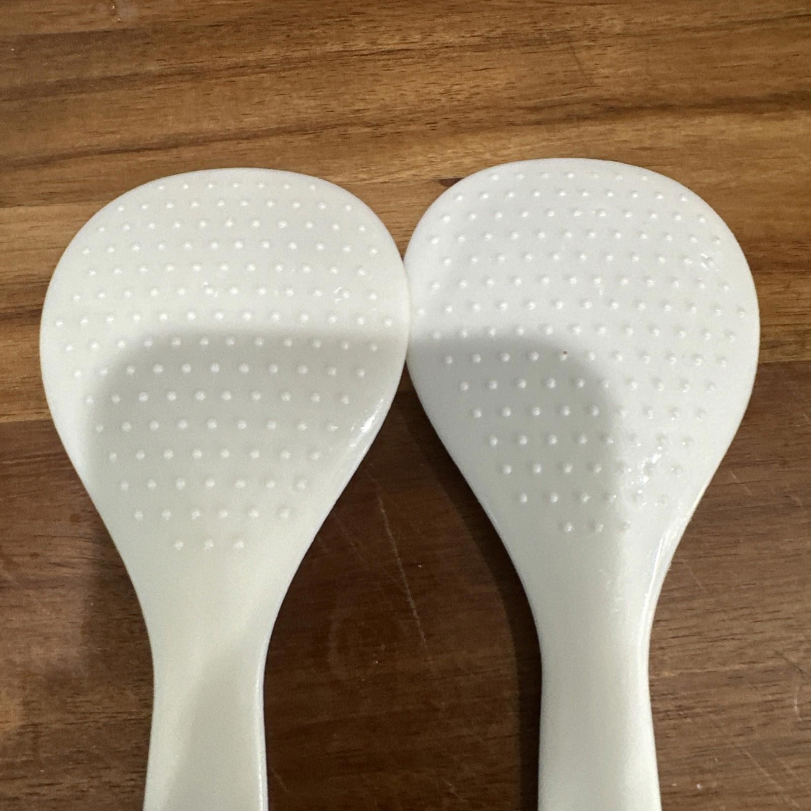 3 Pieces Non-Stick Rice Paddle Plastic Rice Spoon, Spatula Ladle, Kitchen Tool