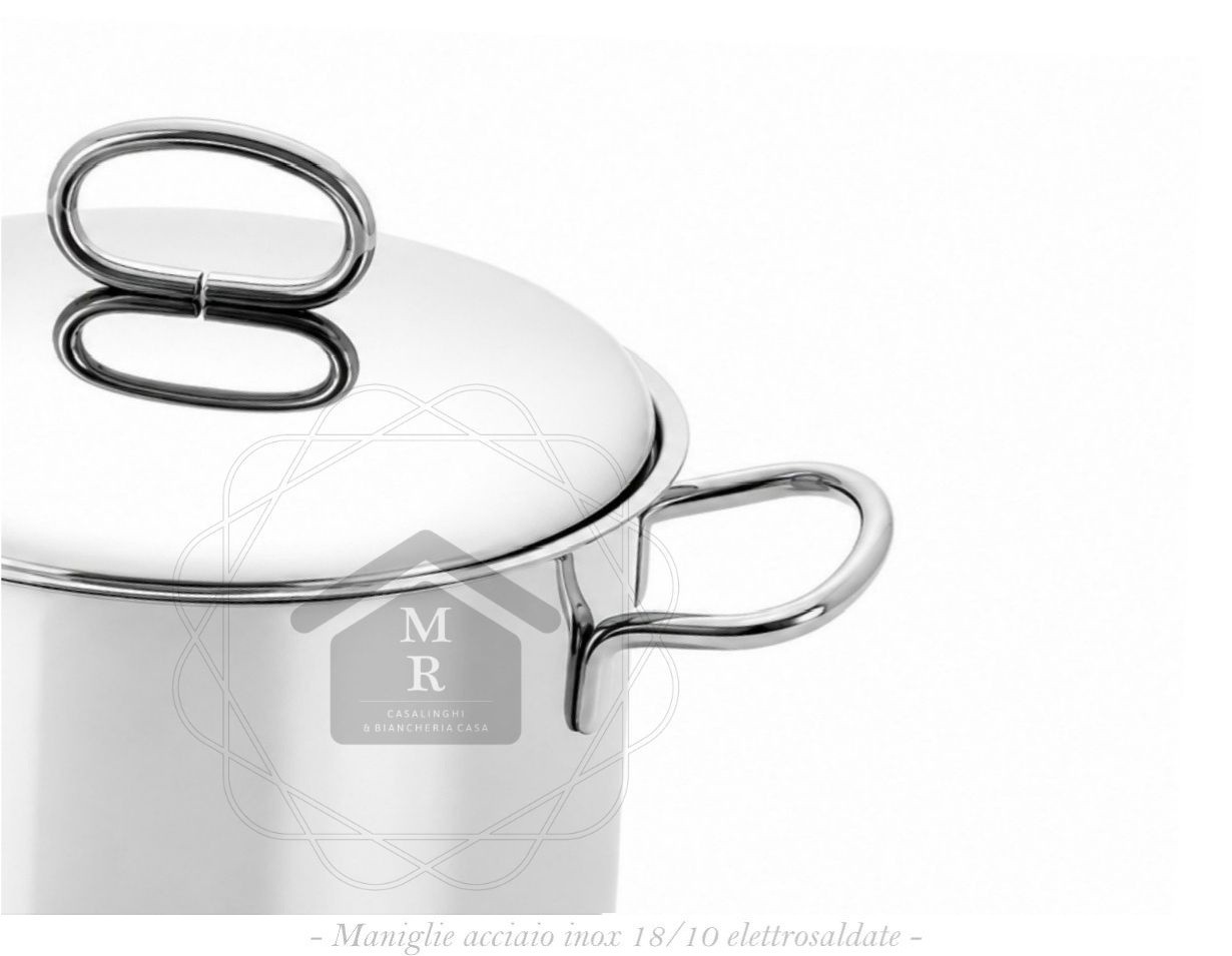 18/10 Stainless Steel Casserole Inoxtherm – Induction Bottom – Workshops Prandelli