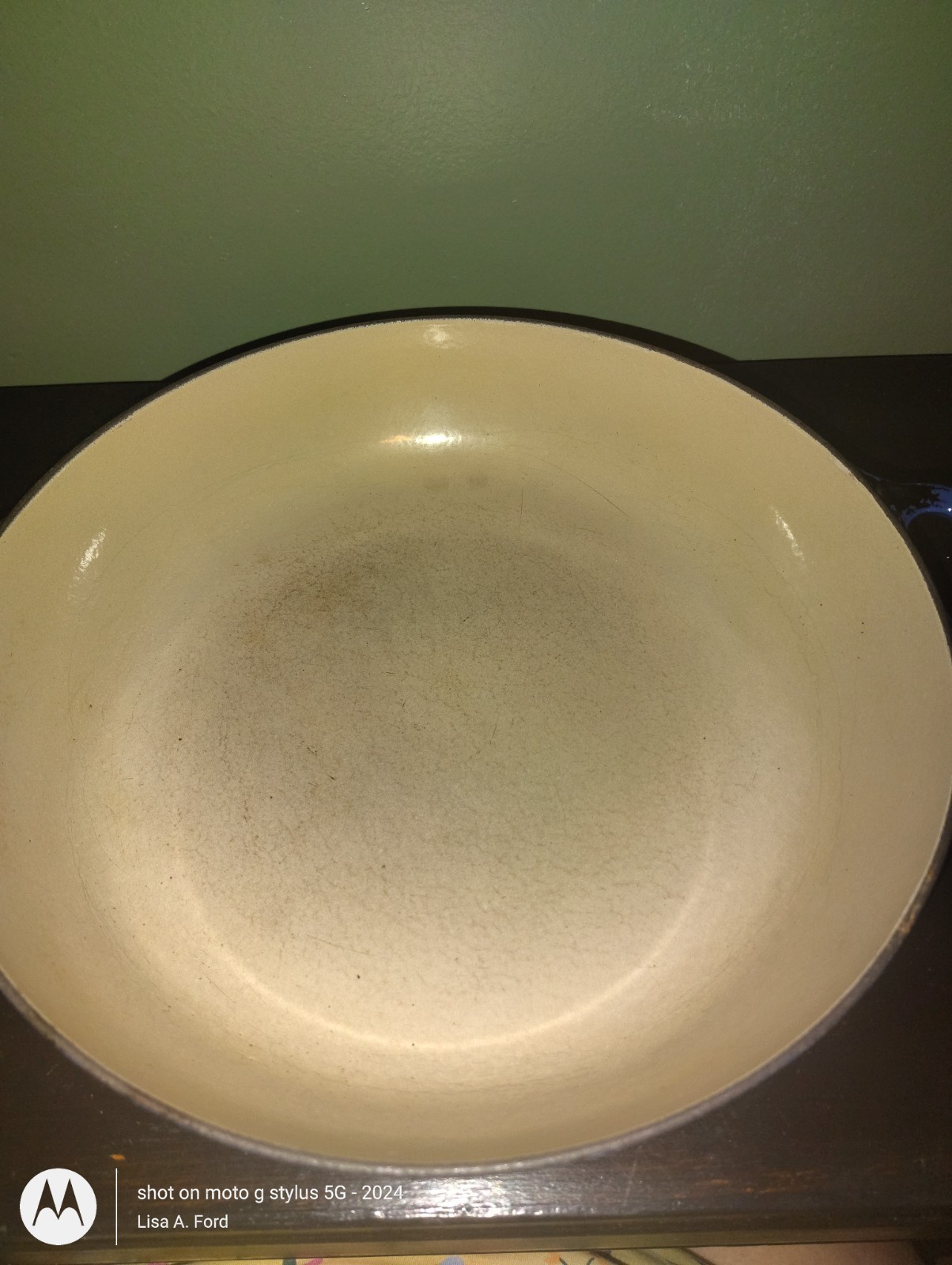 Le Creuset #30 Blue Enameled Cast Iron Braiser Buffet Casserole Pan w/Lid France