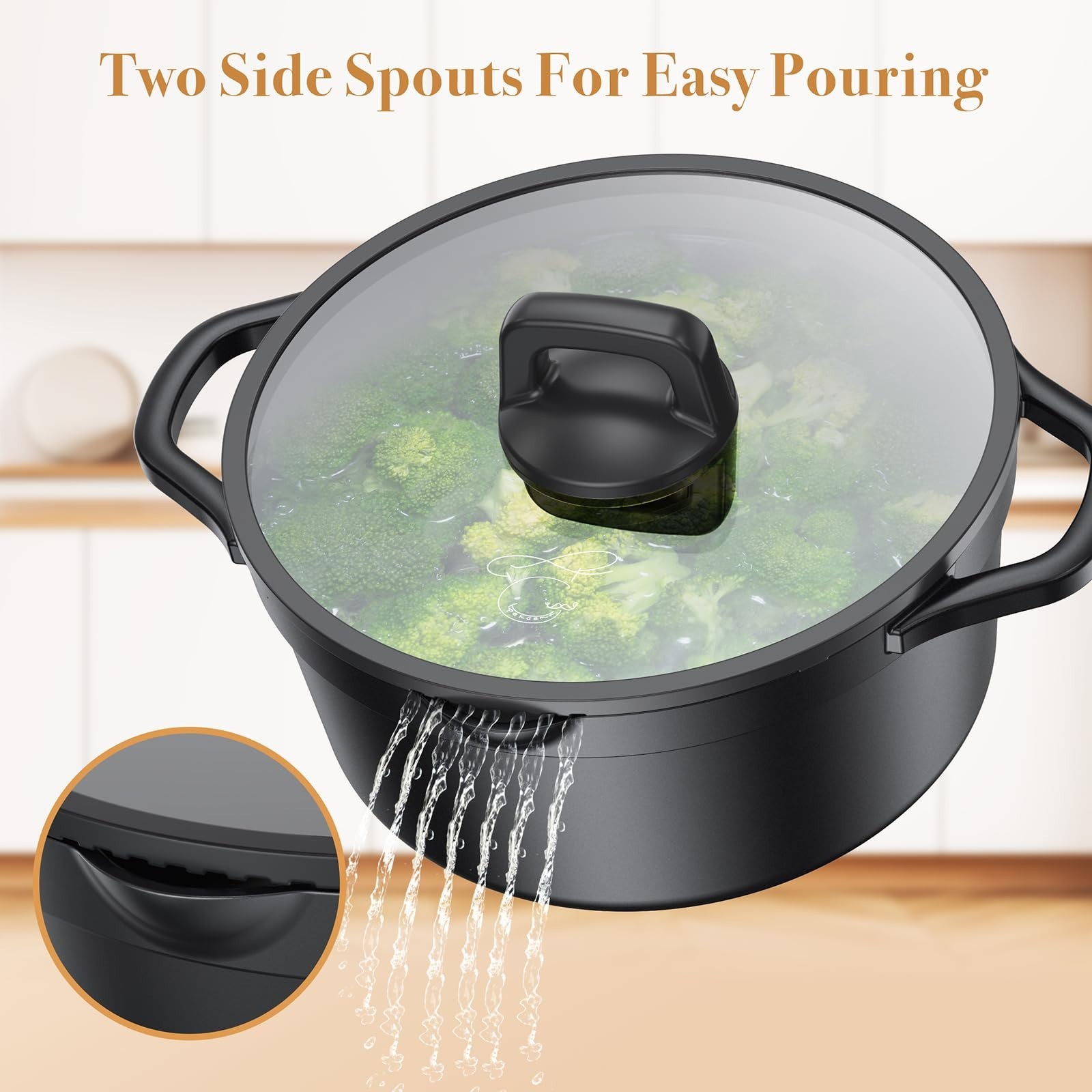 14-Piece Nonstick Cookware Set, Induction Compatible, Oven Safe, PFOA Free, Heat