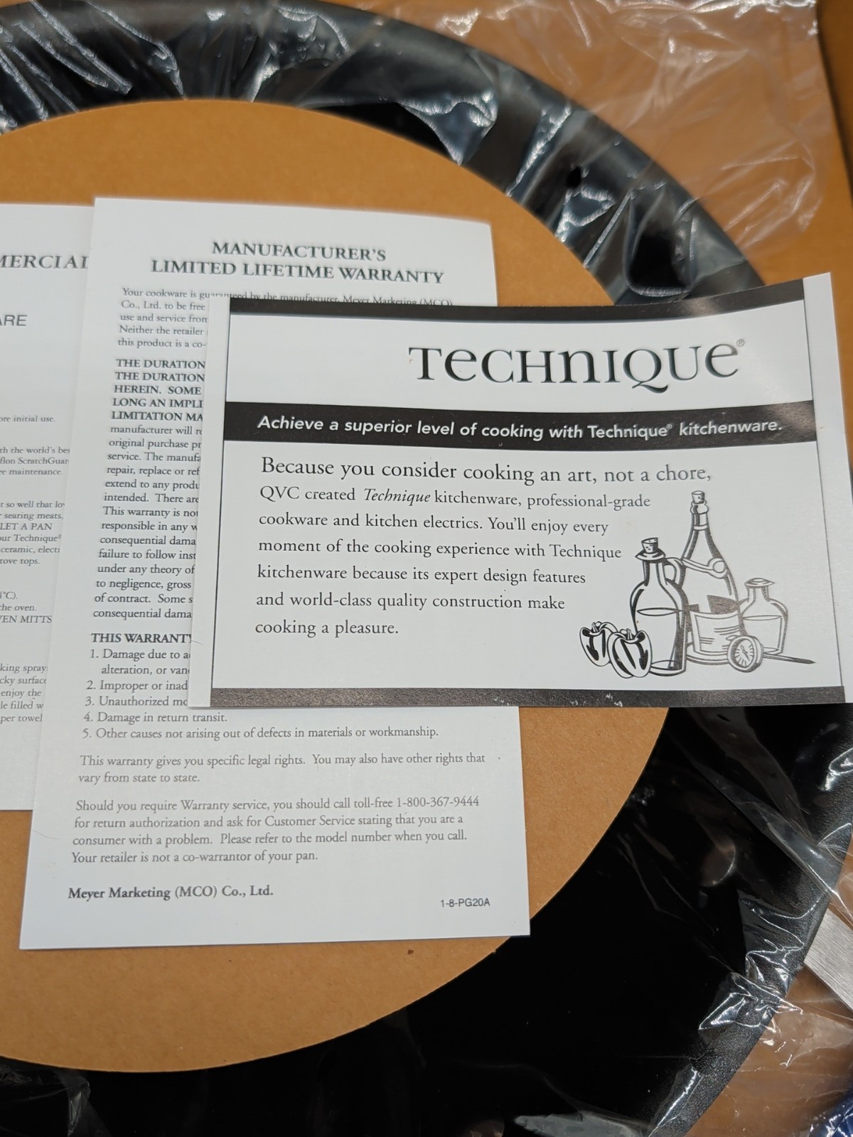 NOS Technique Large 14″ Commercial Aluminum Pan Double Handle