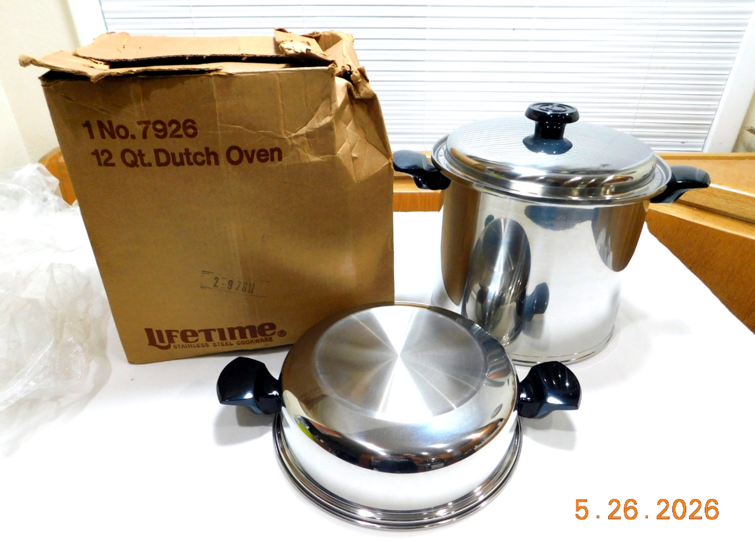 NEW LIFETIME WEST BEND 12 Qt Stock Pot T304CC Custom Designed Stainless Steel