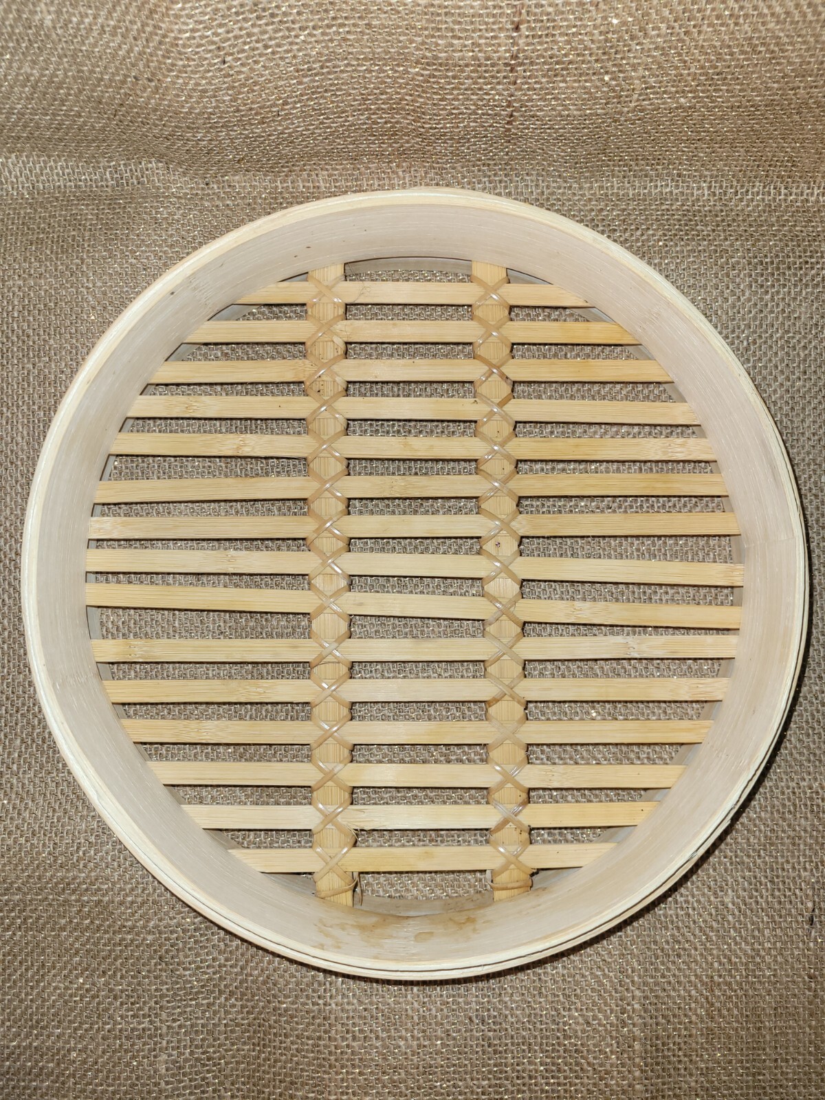 10″ Natural Bamboo Steamer Cooker 2 Tier Levels & Cover Stackable Asian Oriental