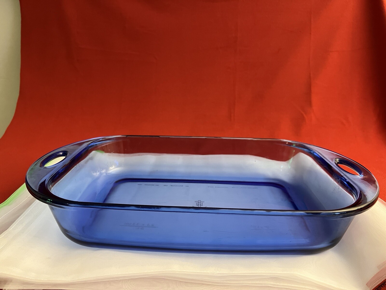 ANCHOR HOCKING Cobalt Blue 3 QT Rectangular Lasagna Baking Pan Casserole 9”x13″
