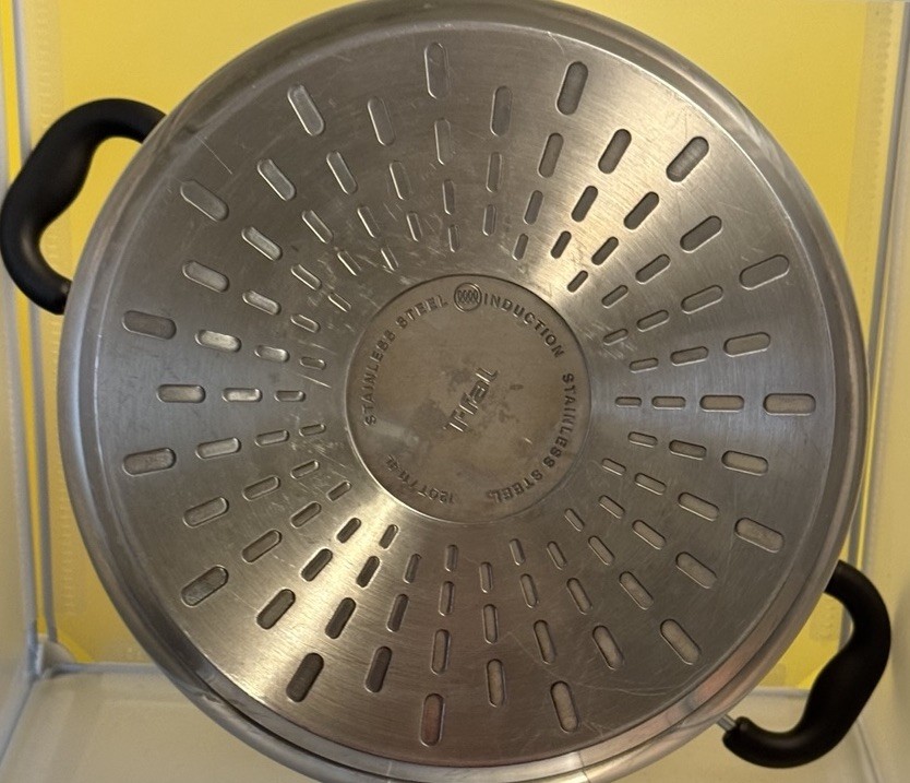 T-fal 12qt Stock Pot Stainless Steel Cookware Induction w/o Lid 10.5″ W, 9″ T