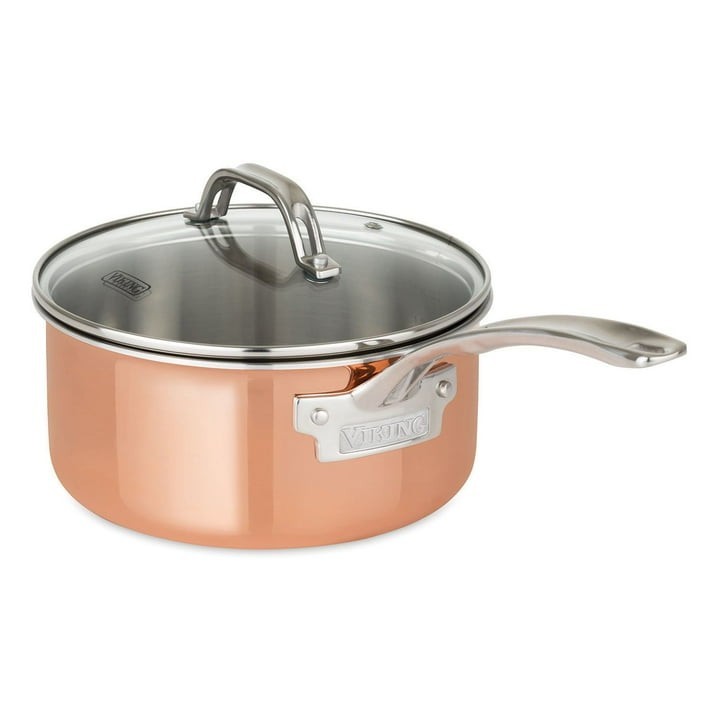 Viking 13-Piece Tri-Ply Copper Cookware Set