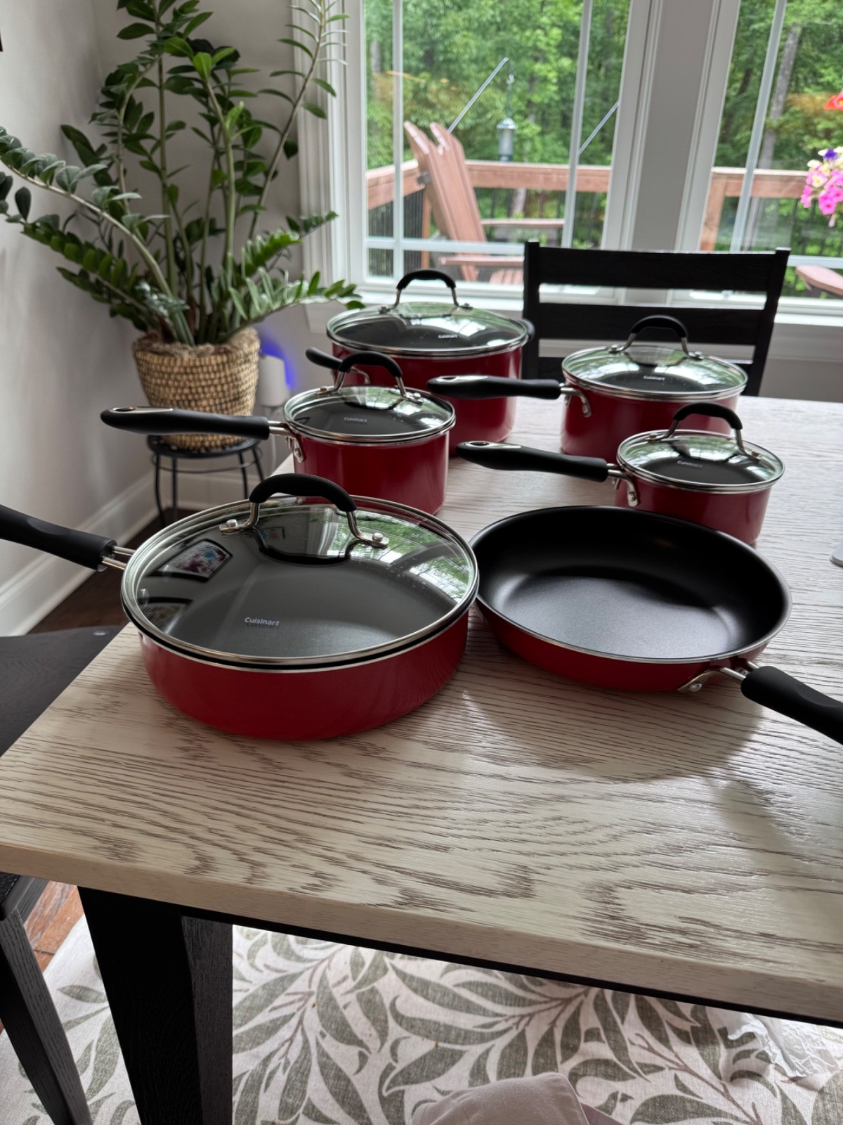Cuisinart Advantage 11-Piece Nonstick Cookware – Model 55-11R – Red
