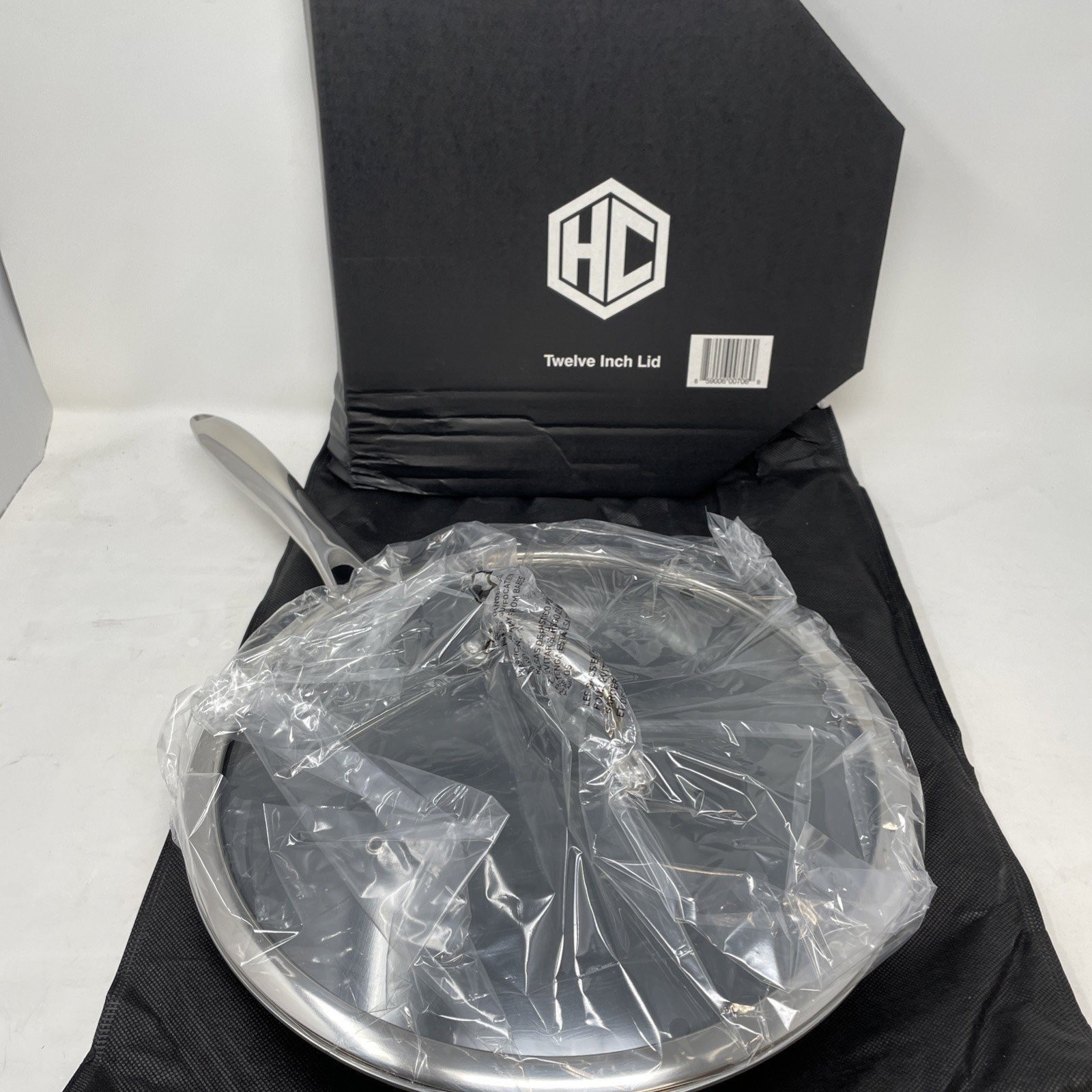 HexClad 12″ Hybrid Fry Frying Pan & Storage Bag TerraBond Nonstick Gordon Ramsay