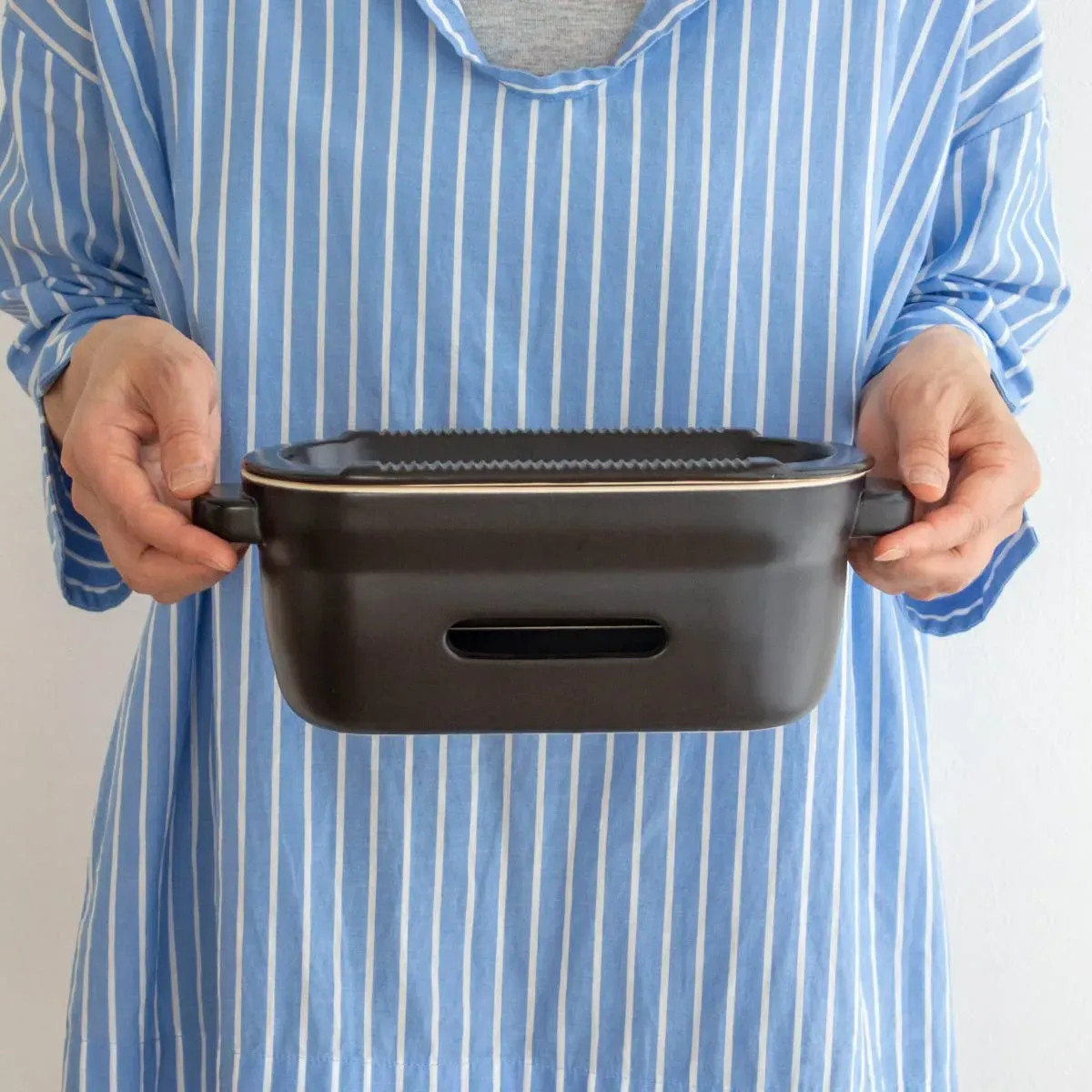 NEW Kamashika Tou Charcoal Grill Set Rectangular Black Made in Japan OR-60-2310