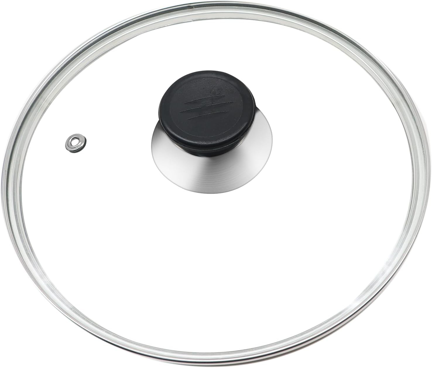 Glass Lid for Frying Pan 8 Inch Tempered Glass Pot Lid Cover with Stainless