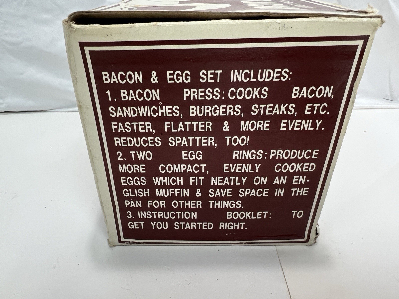 Bacon Press Egg Set Three Little Pigs Vintage New Open Box 9614