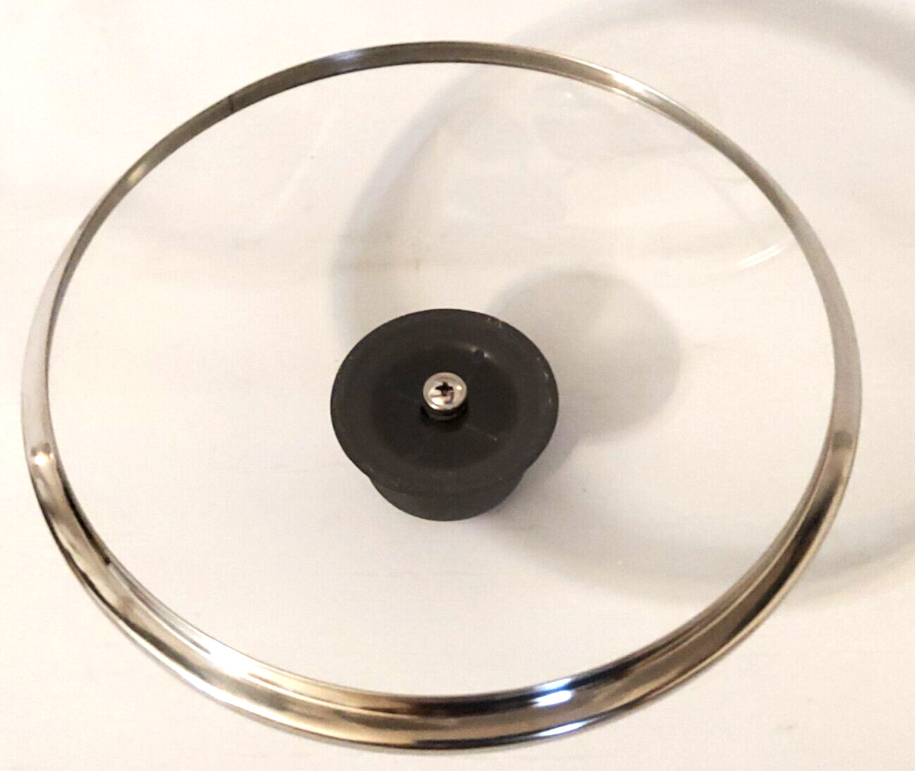 7.25″ Replacement Glass Metal Cooking Pot Lid Plastic Black Knob