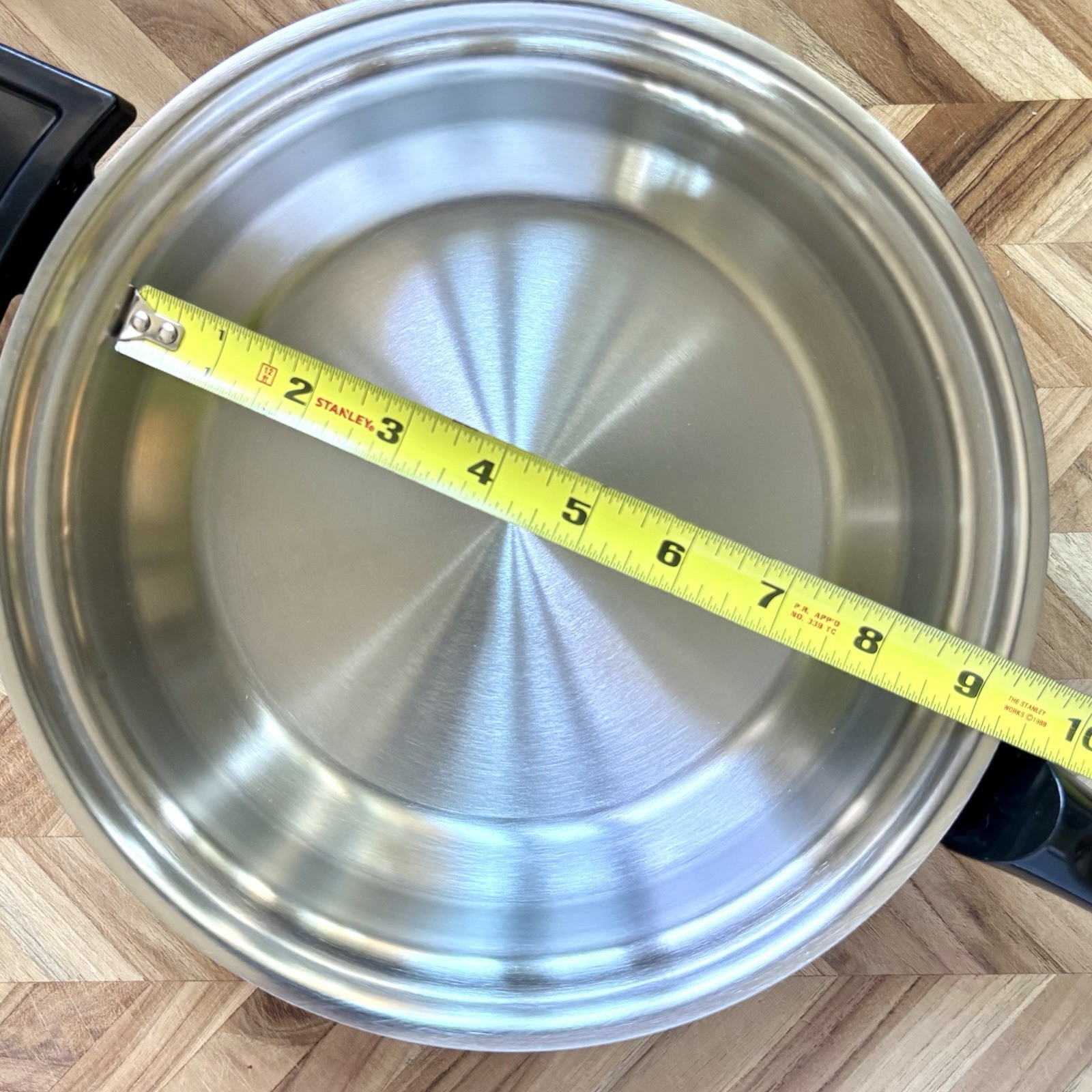 Kitchen Craft 10″ Freedom Skillet 2.3 qt Stainless Steel Made in USA – No Lid