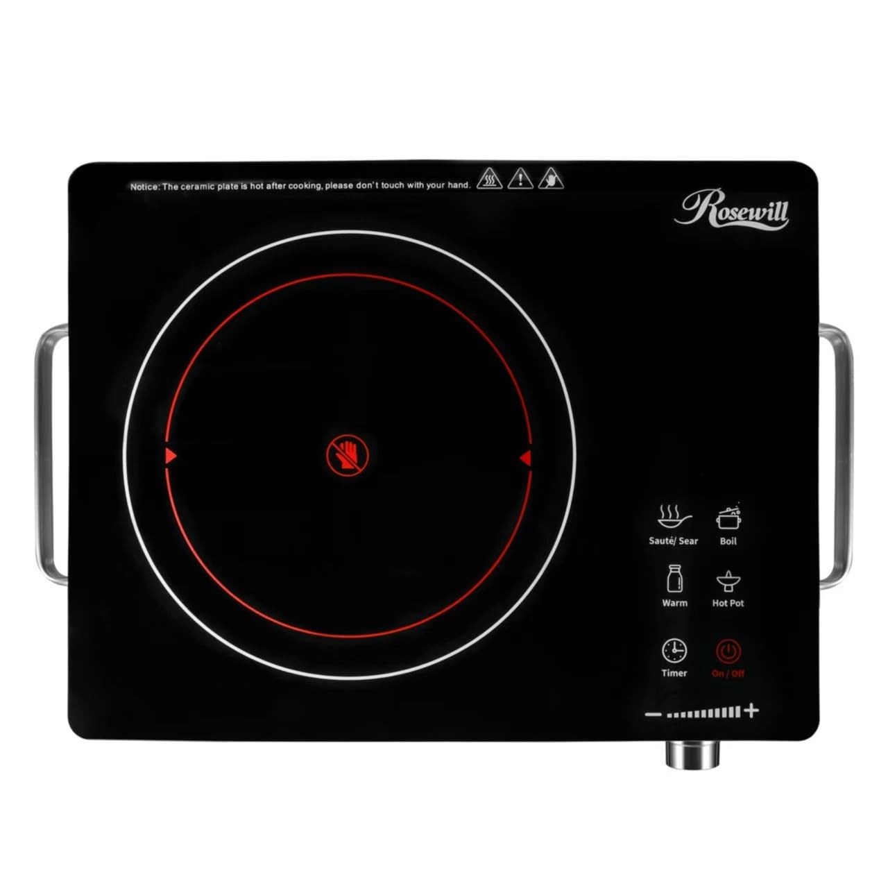 Rosewill 4.2Qt Double Flavor Non-Sticking Shabu Shabu – Dark Gray Rhcw-24001Dg