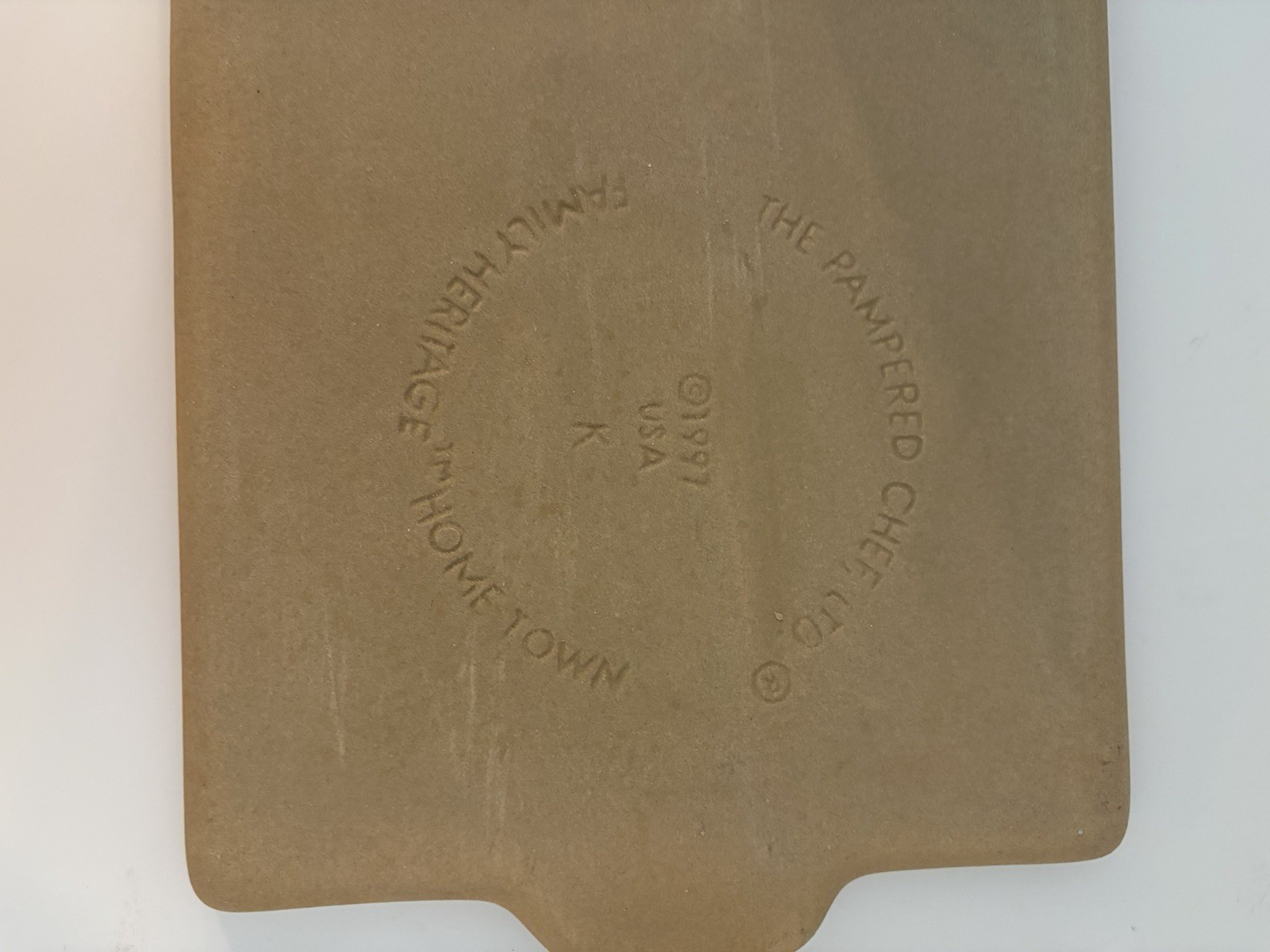 VTG Pampered Chef Stoneware Gingerbread House Mold Family Heritage #1800 USA