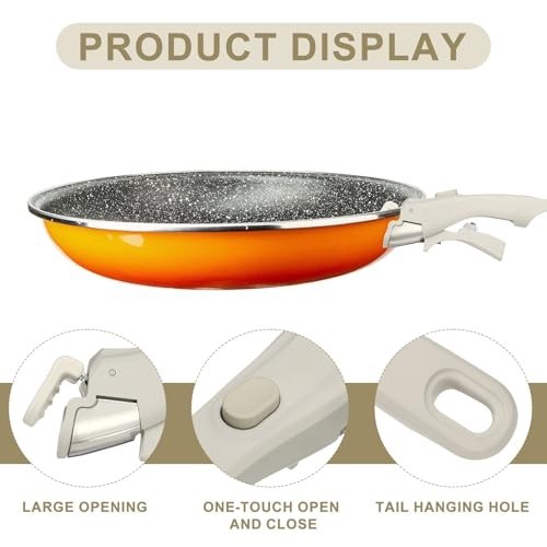 2pcs 7.5 Inch Removable Detachable Handle for Pots & Pans – Universal Replacemen