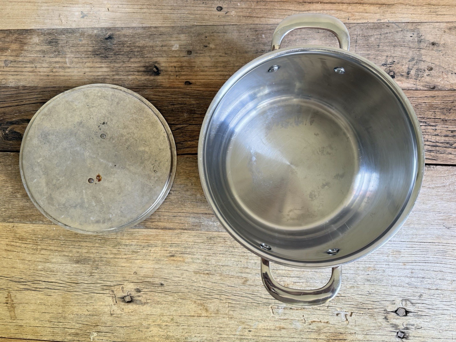 Copper Stew Pot with Lid – 25cm