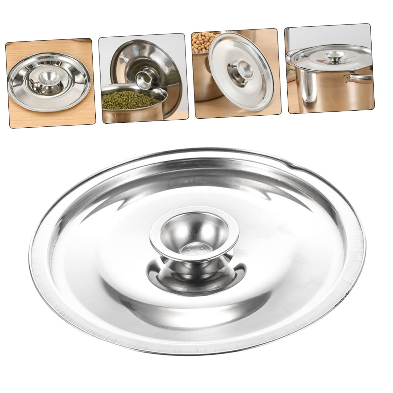 Universal Lid – Pots Lid Cover Stainless Steel Lid Fits All 7 Inch to 8 Inch …