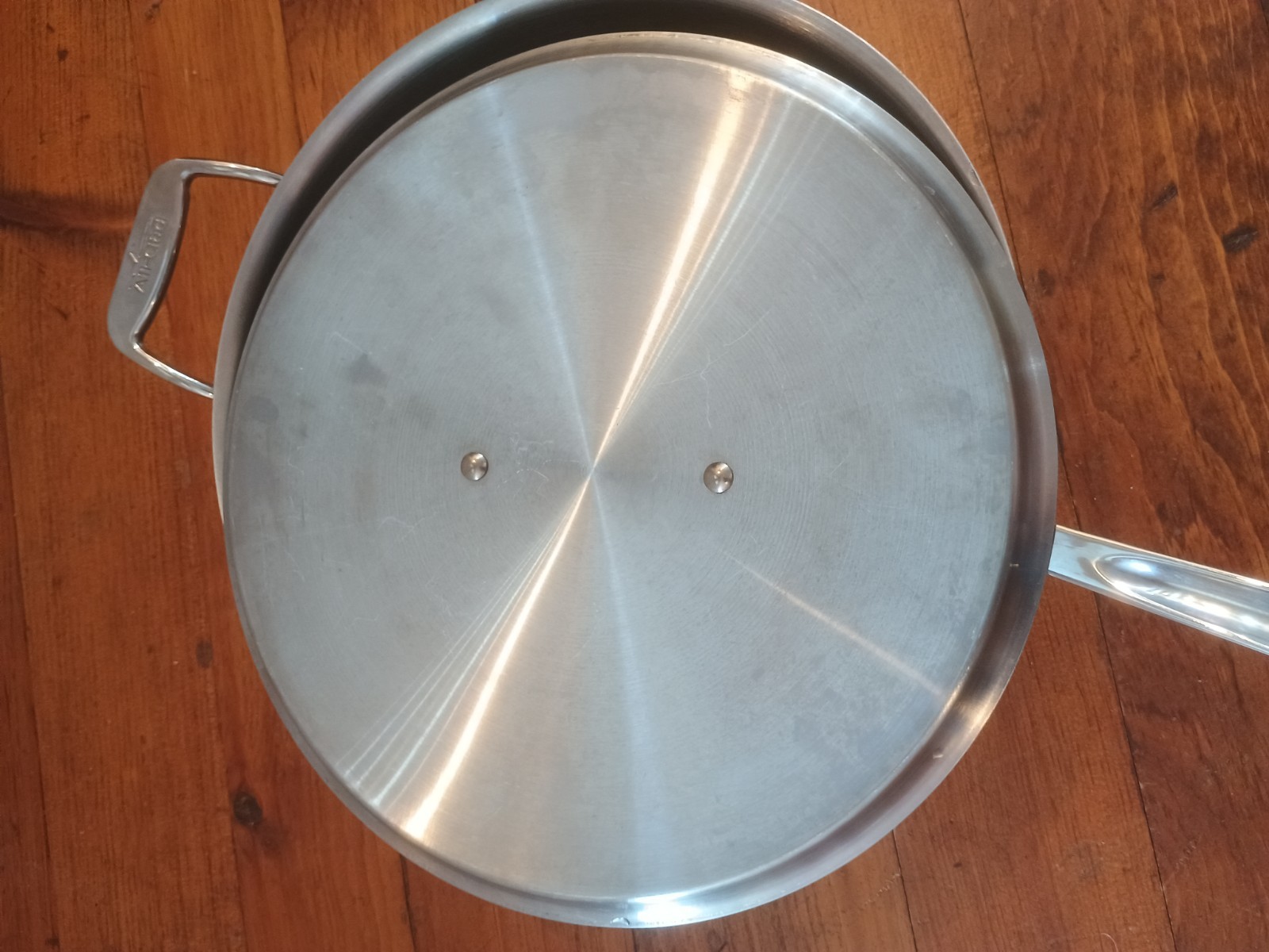 All-Clad 6 qt D5 Saute Pan with Lid Double Handle