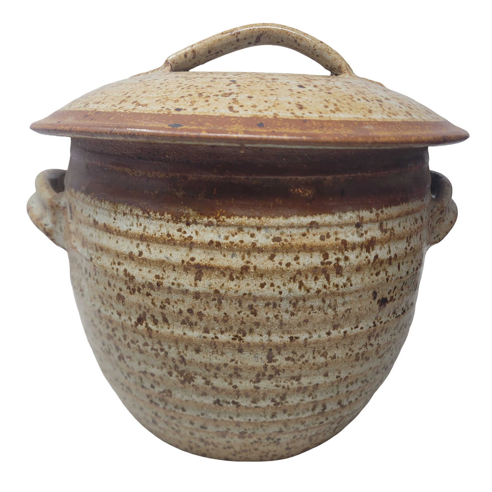 Speckled Ceramic Stoneware Studio Pot Central Chimney Yunnan Style Steamer