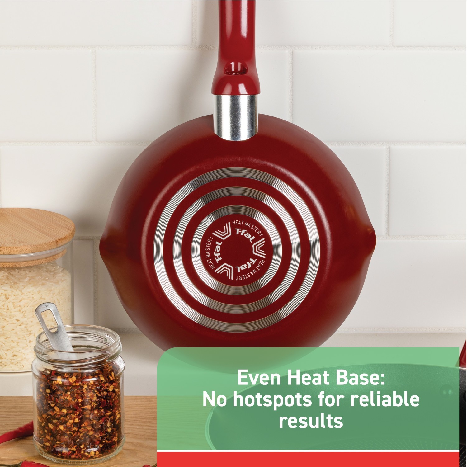 T-fal Easy Care, 20 Piece Non-Stick Pots and Pans Cookware Set, Red