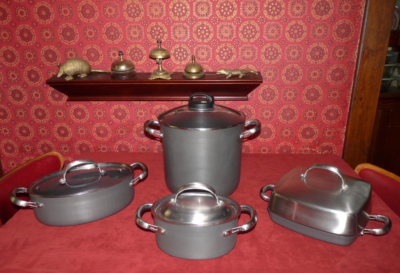 FOUR TECHNIQUE POTS / PANS WITH LIDS – HARD ANODIZED NONSTICK COOKWARE
