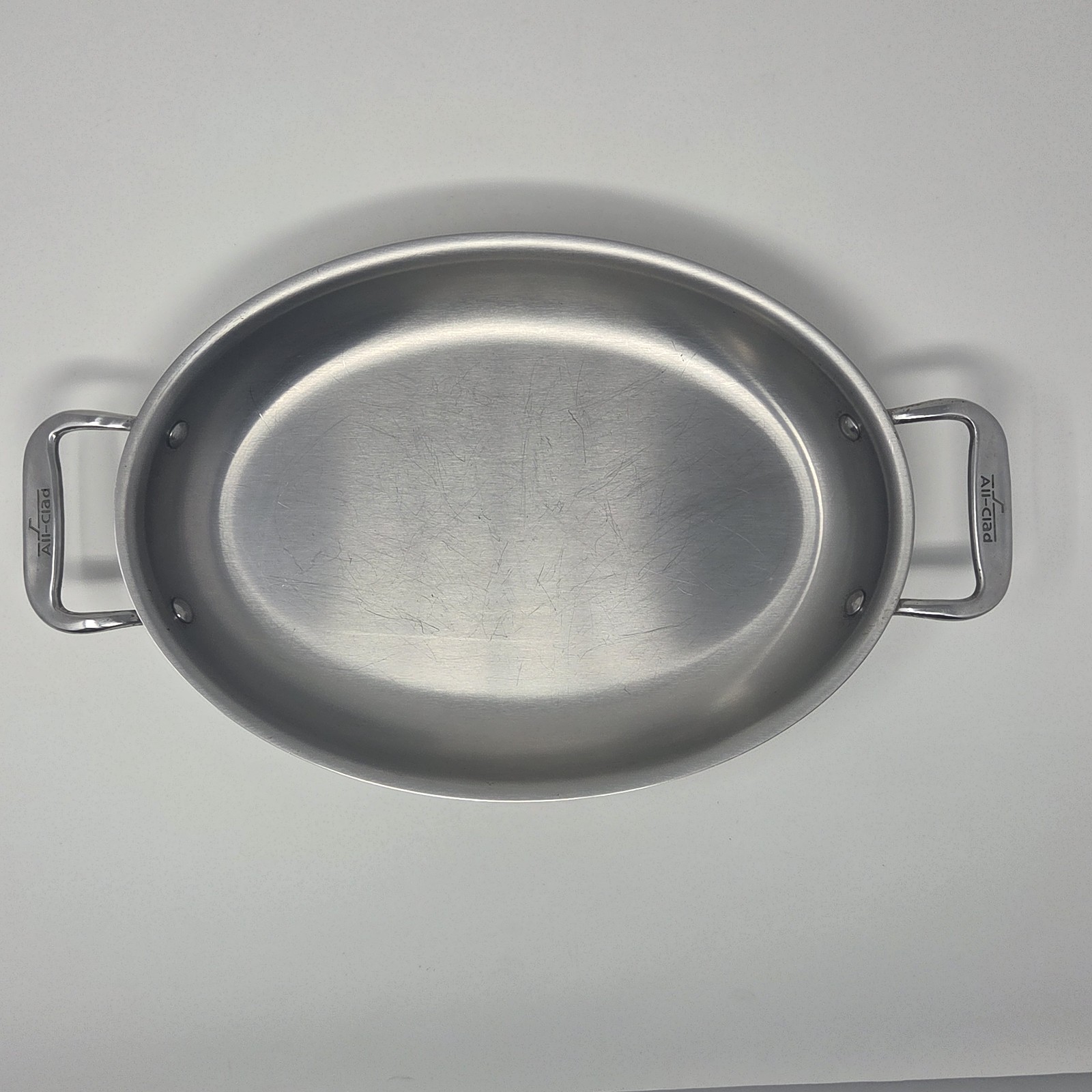 All-Clad Stainless Steel 12” Oval Au Gratin Pan W/Double Handle